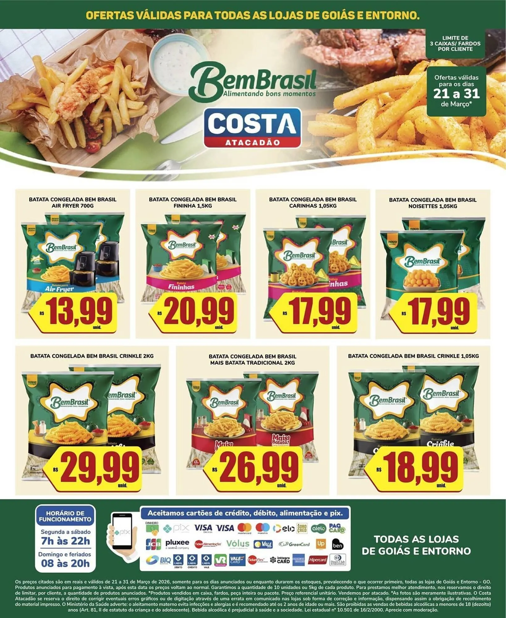 Encarte de Tabloide Costa Atacadão 21 de março até 31 de março 2026 - Pagina 1