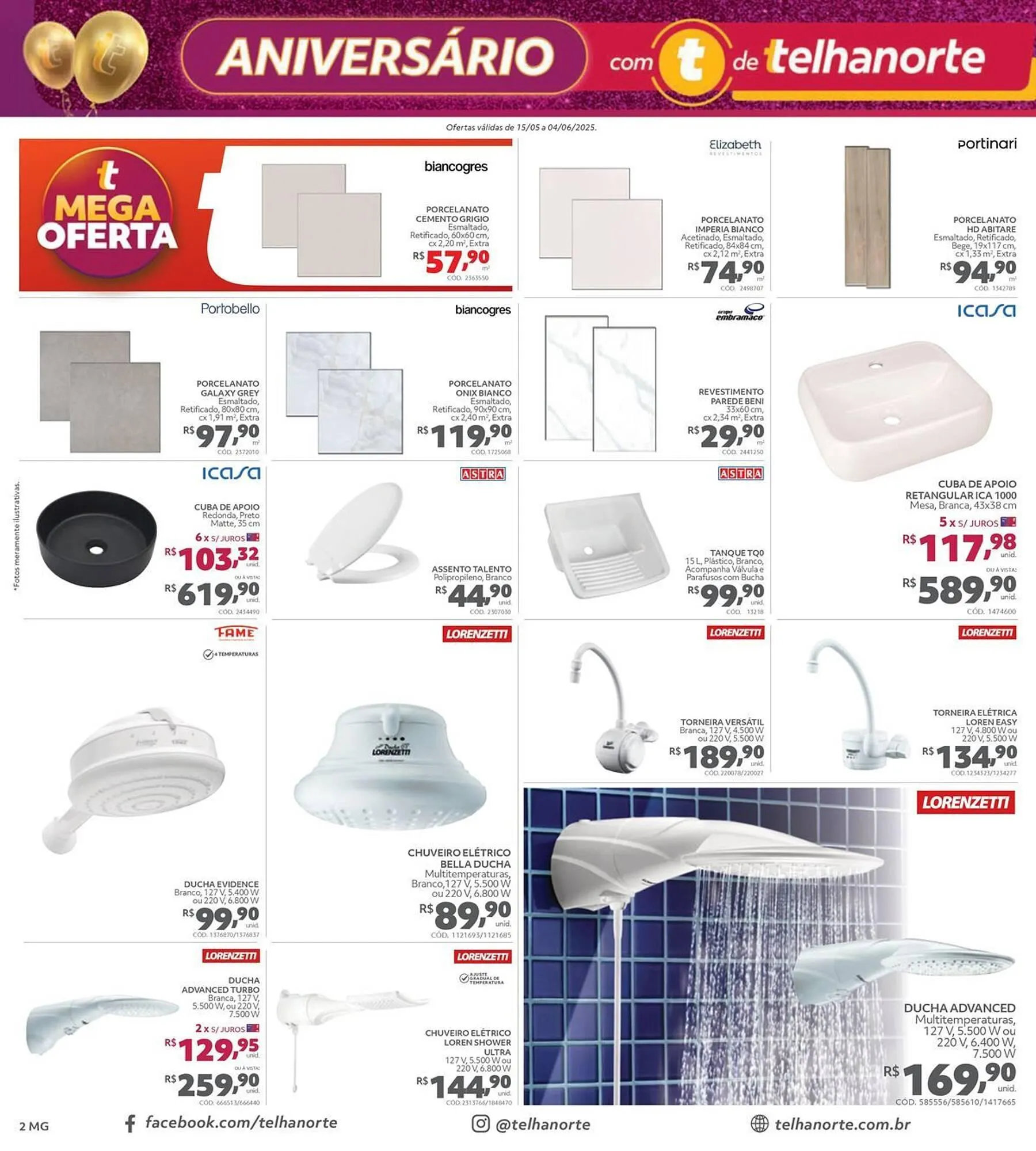 Encarte de Catálogo Telhanorte 15 de maio até 4 de junho 2025 - Pagina 2