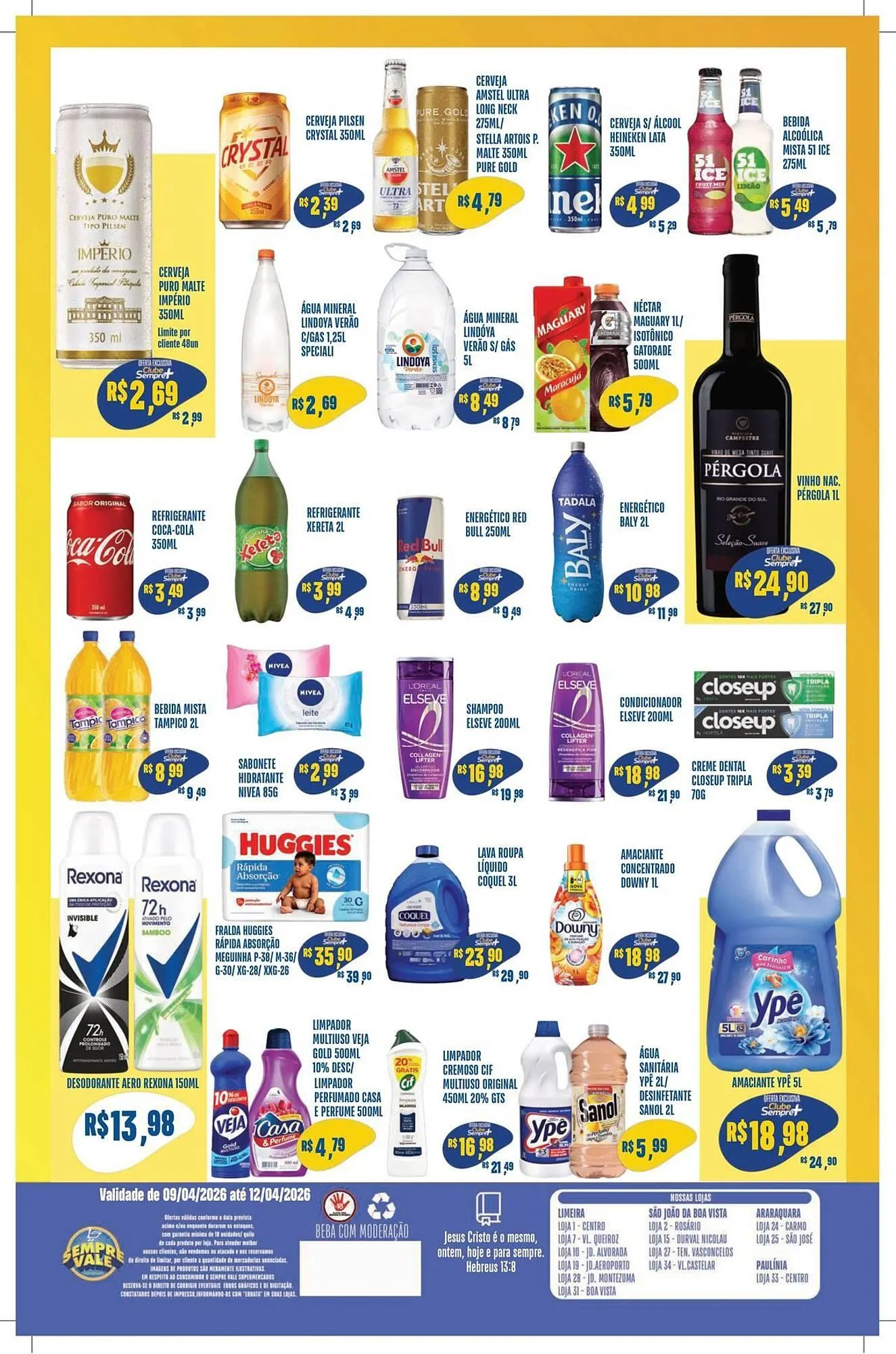 Encarte de Catálogo Sempre Vale Supermercados 9 de abril até 12 de abril 2026 - Pagina 4