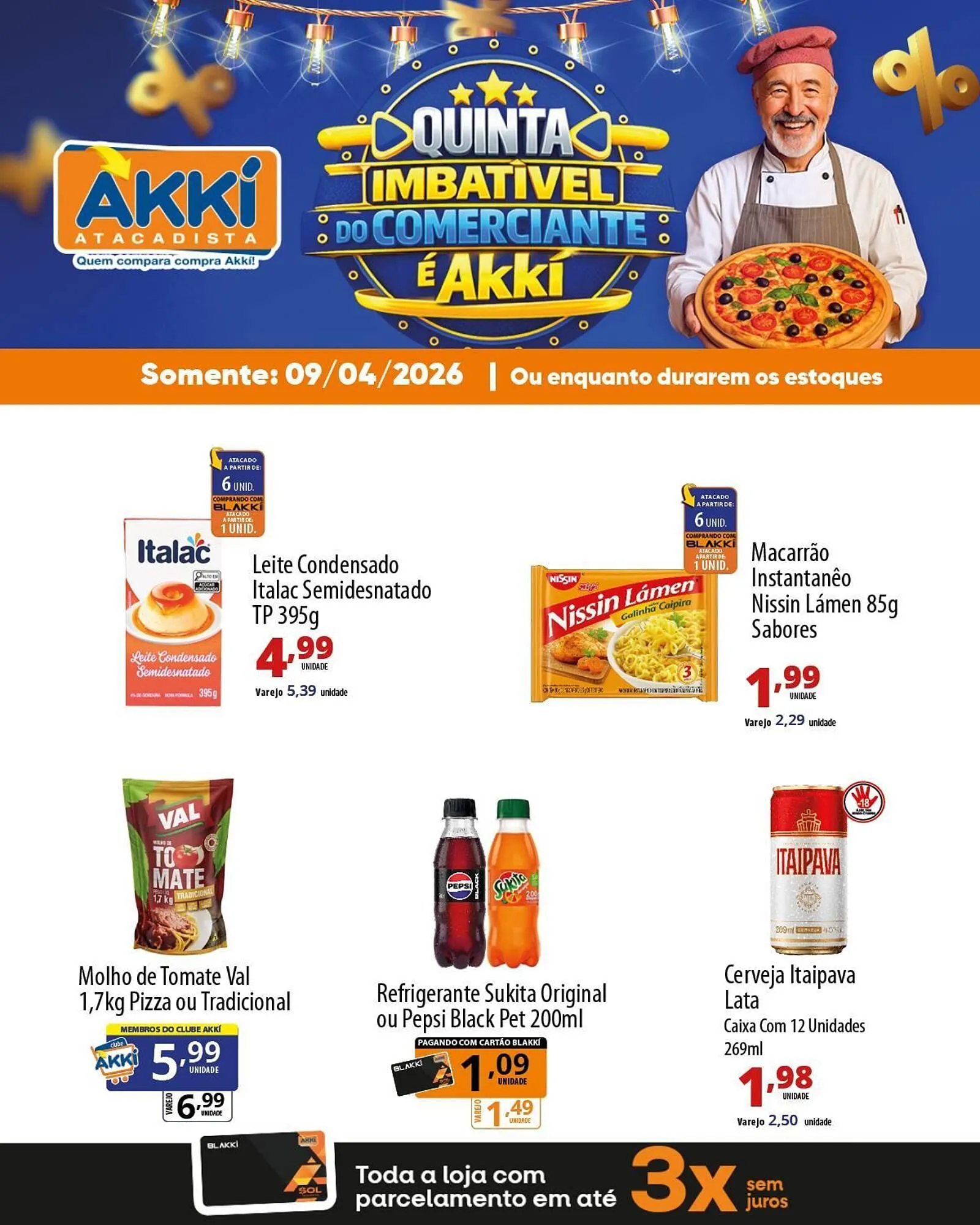 Encarte de Folheto Akki Atacadista 9 de abril até 9 de abril 2026 - Pagina 3
