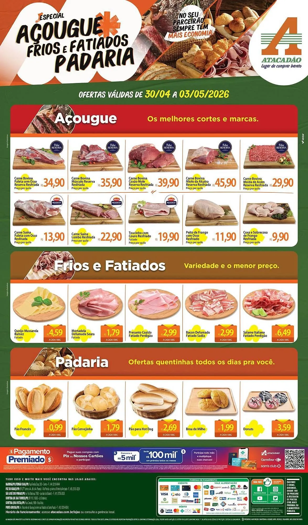 Encarte de Folheto Atacadão 30 de abril até 5 de maio 2026 - Pagina 1