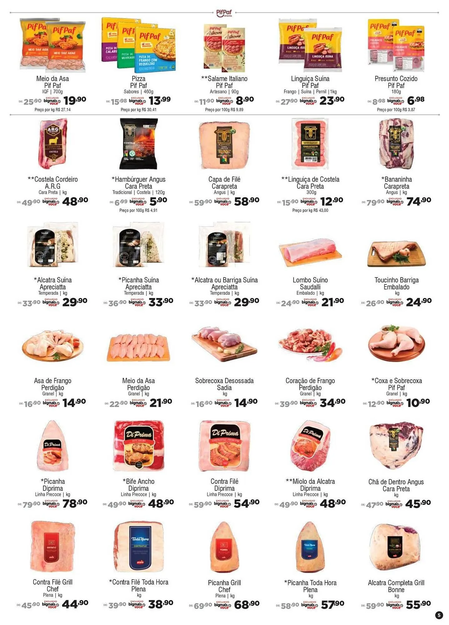 Encarte de Catálogo Big Mais Supermercados 31 de julho até 12 de agosto 2025 - Pagina 5