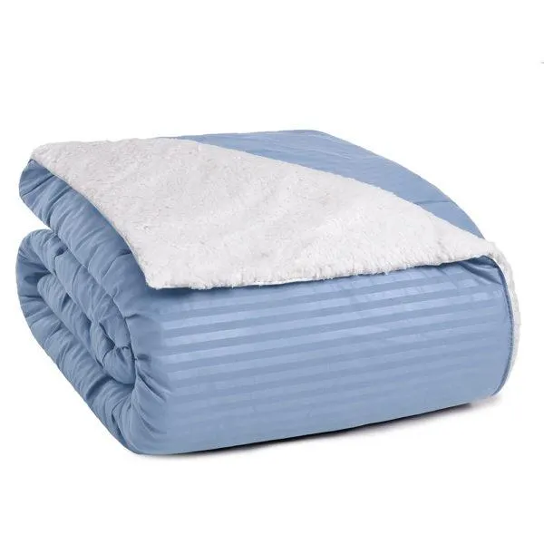 Coberdrom Sherpa Queen Stripes Stoned Denim Vestcasa