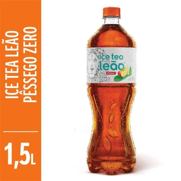 Chá Preto Leão Fuze Ice Tea Zero Pêssego 1,5l
