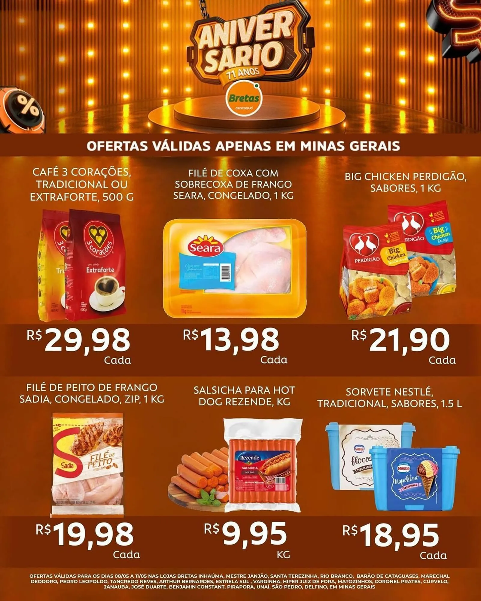 Encarte de Catálogo Supermercados Bretas 8 de maio até 11 de maio 2025 - Pagina 3