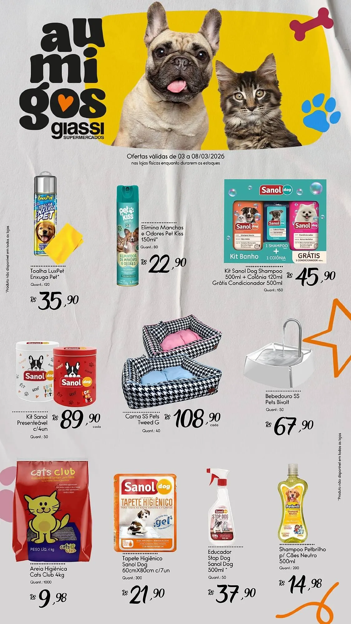 Encarte de Encarte Giassi Supermercados 6 de março até 8 de março 2026 - Pagina 1