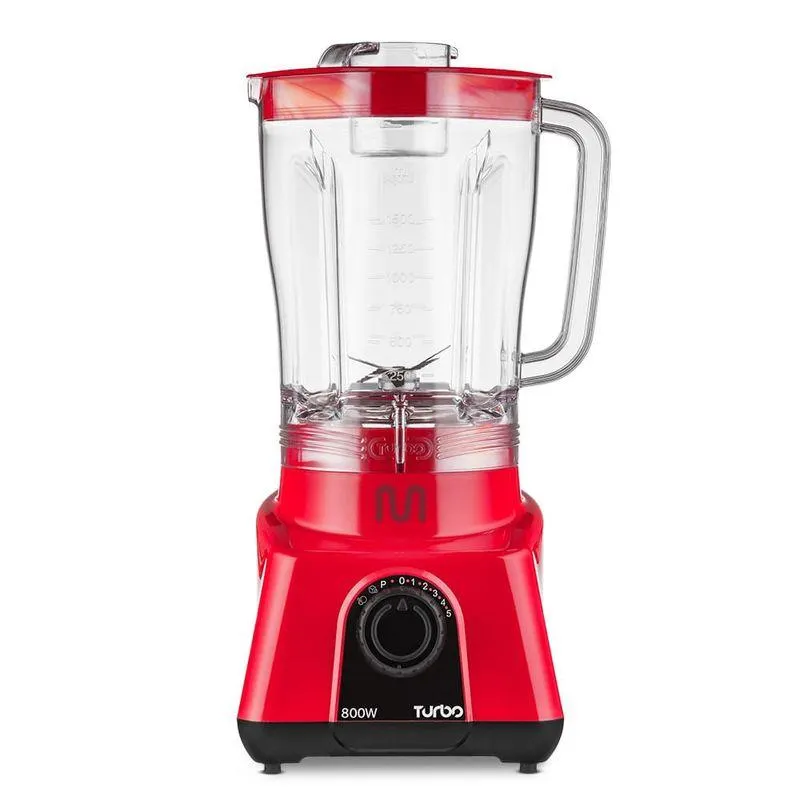 Liquidificador Turbo Vermelho 800w-127v Multi Home - LQ803