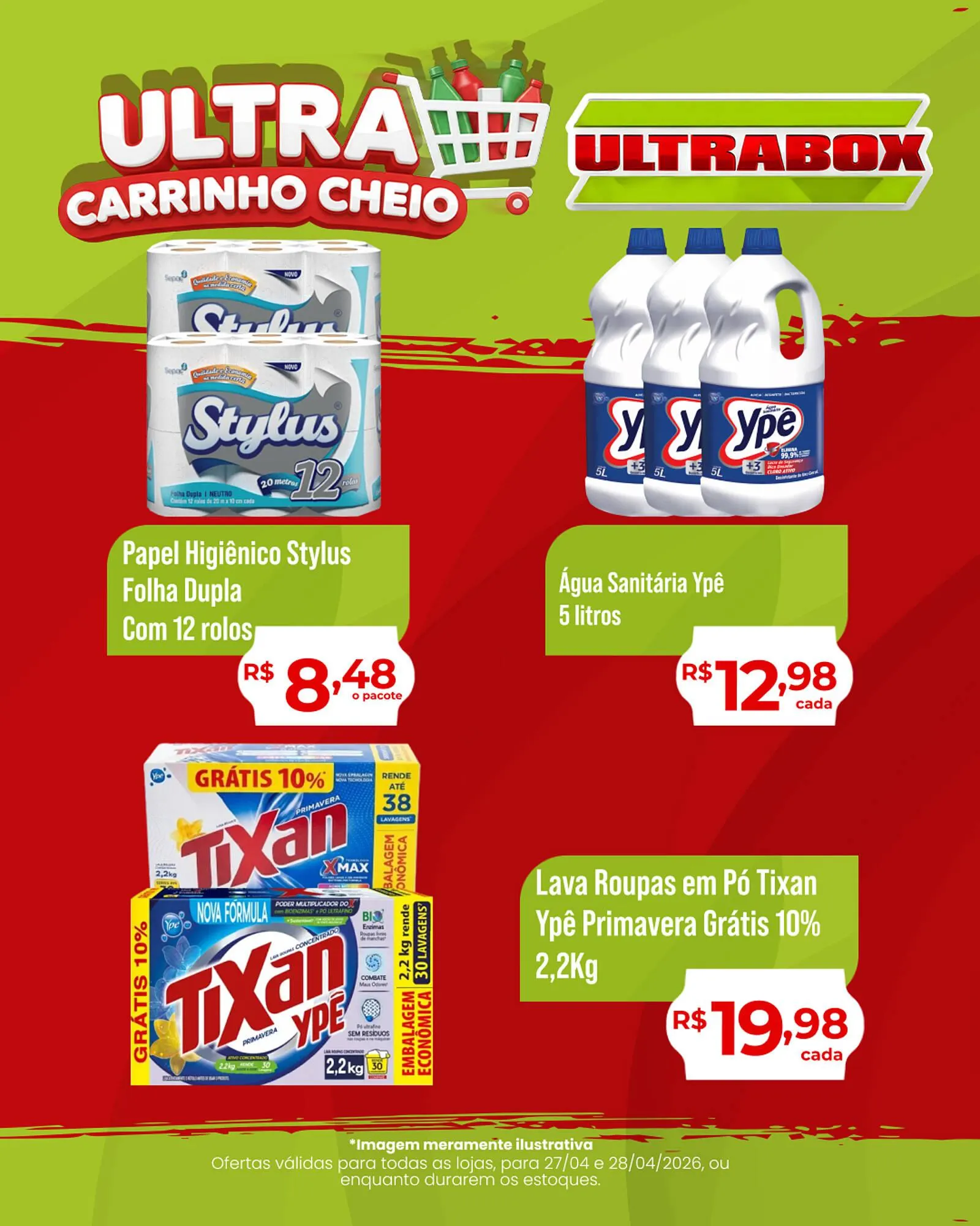 Encarte de Panfleto Ultrabox 27 de abril até 28 de abril 2026 - Pagina 1