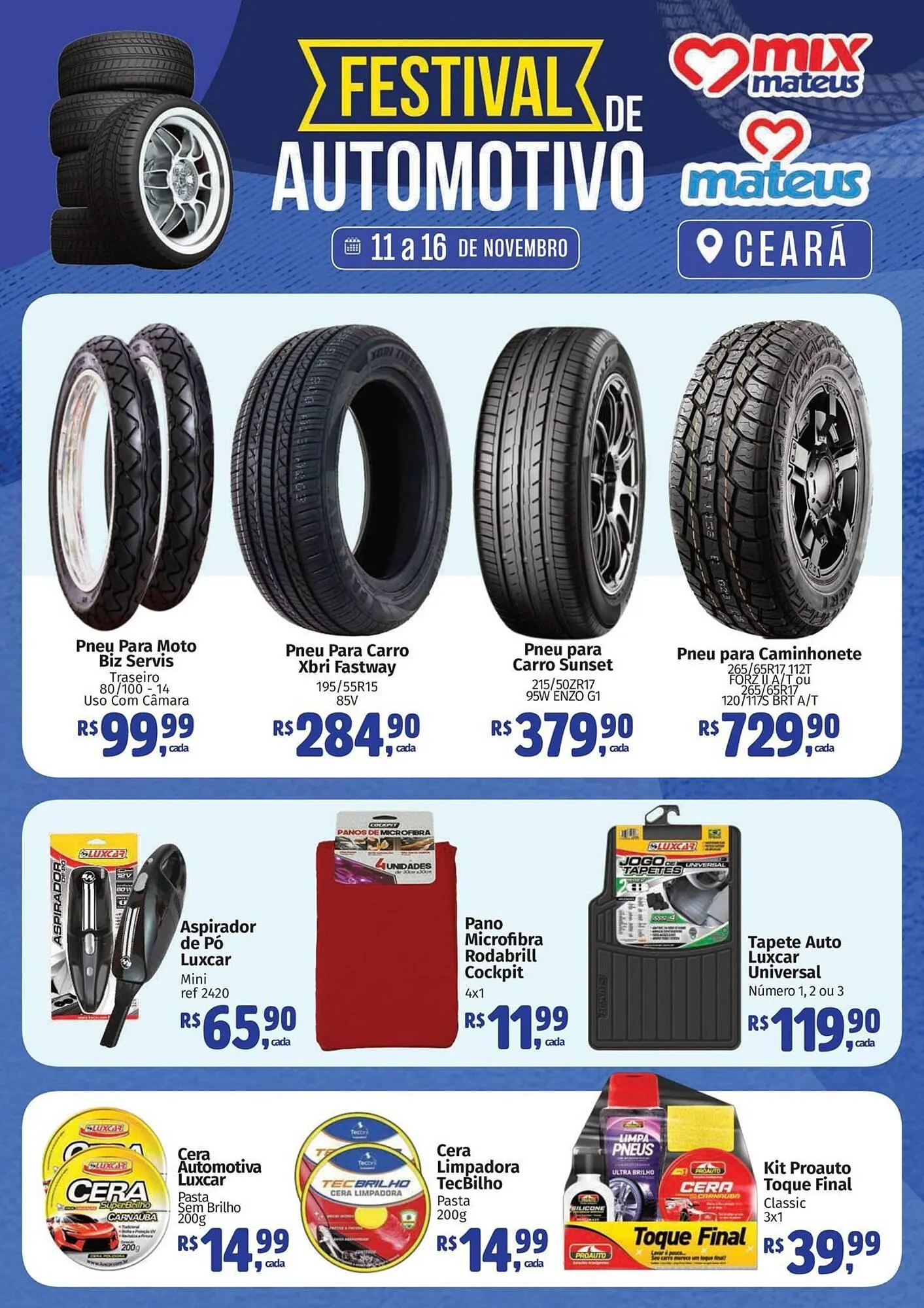 Encarte de Catálogo Supermercados Mateus 11 de novembro até 16 de novembro 2025 - Pagina 1