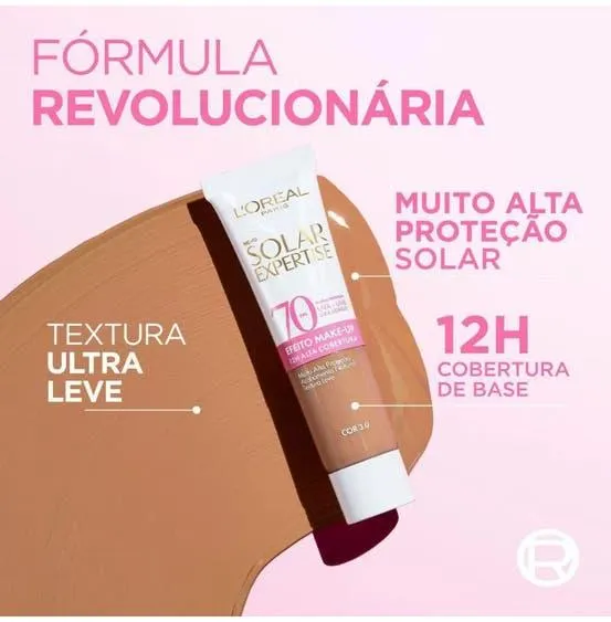 Protetor Solar Facial L'oreal FPS 70 Expertise Efeito Makeup 3.0