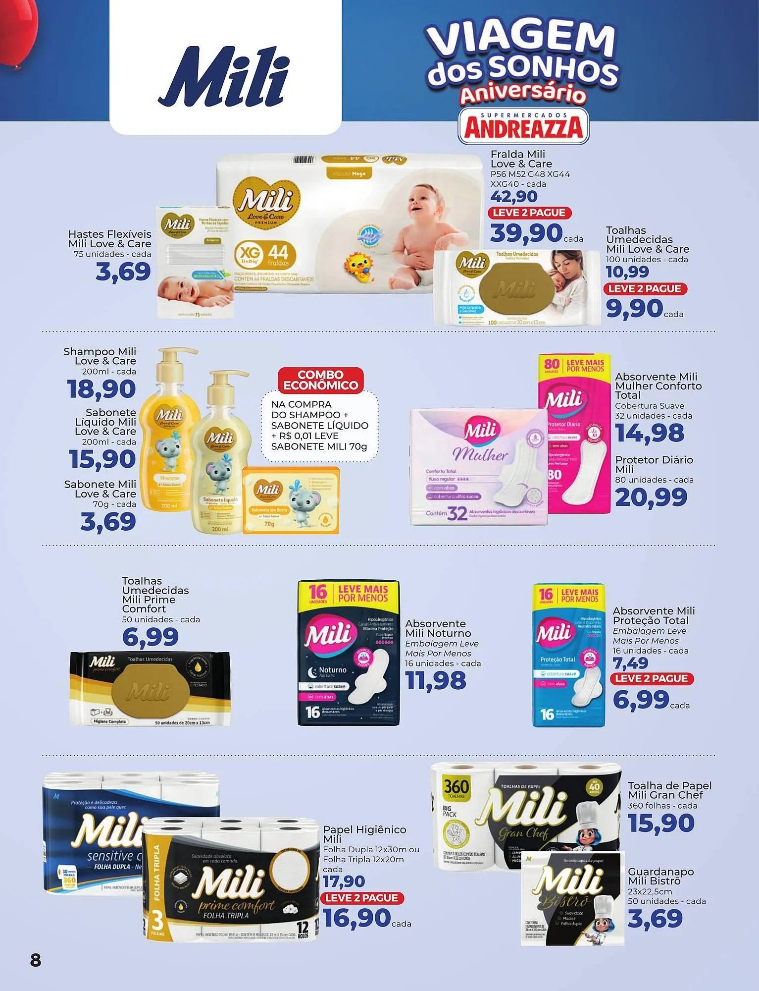 Encarte de Catálogo Supermercados Andreazza 14 de agosto até 23 de agosto 2025 - Pagina 8