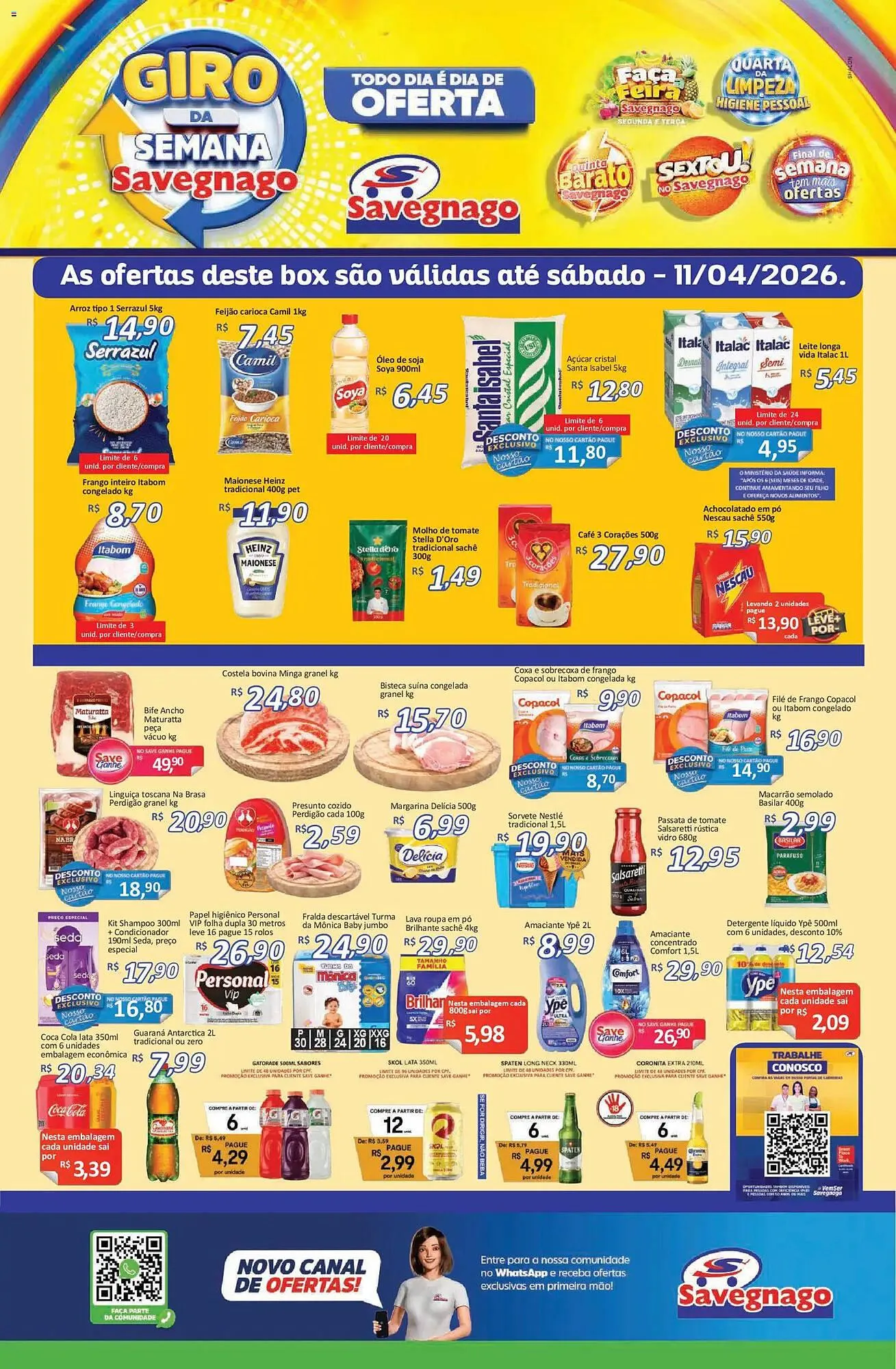 Encarte de Catálogo Supermercados Savegnago 9 de abril até 13 de abril 2026 - Pagina 1