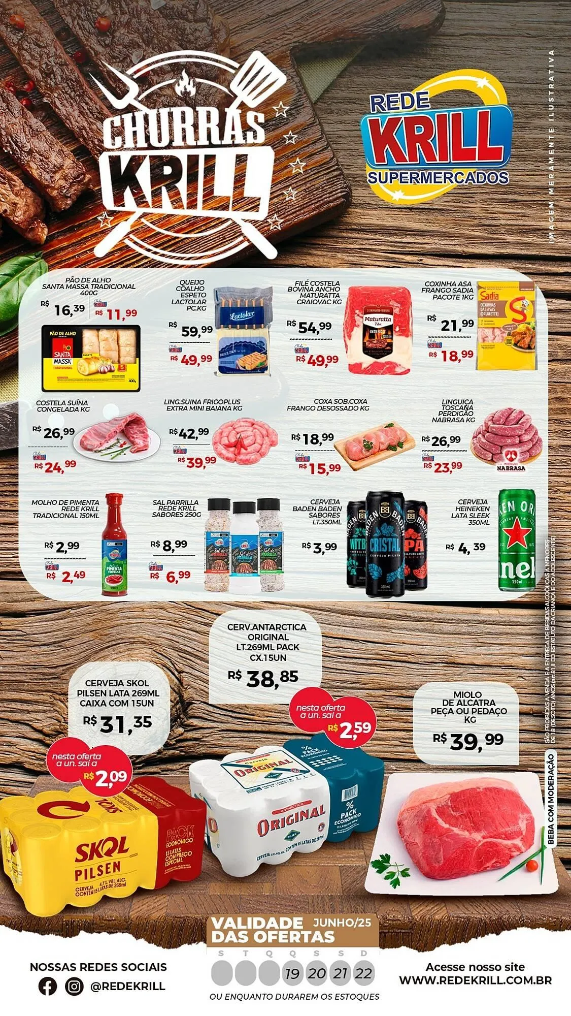 Encarte de Catálogo Rede Krill 19 de junho até 22 de junho 2025 - Pagina 1