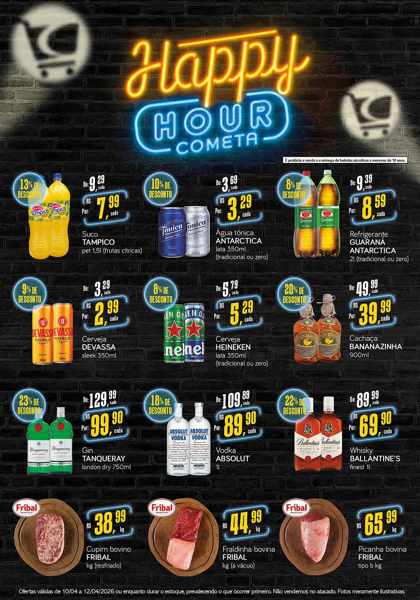 Encarte de Encarte Cometa Supermercados 10 de abril até 12 de abril 2026 - Pagina 1