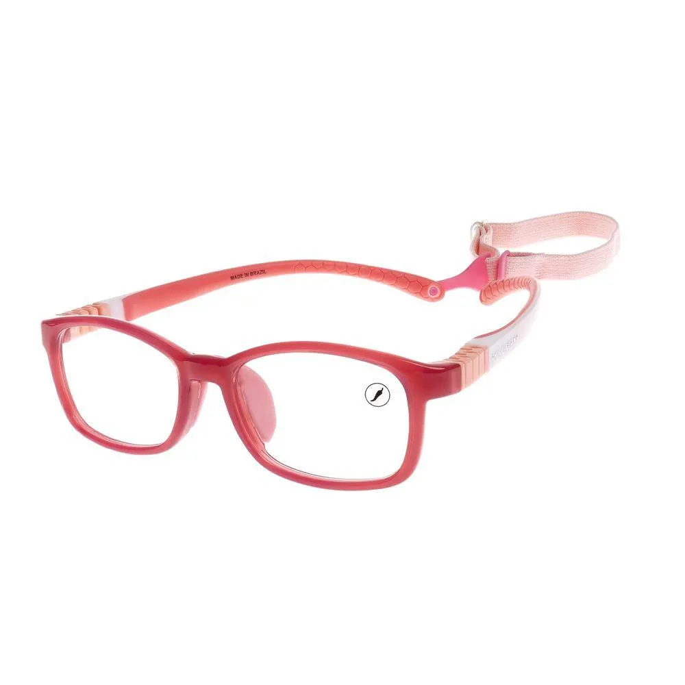 Armação Para Óculos de Grau Infantil Unissex Chilli Beans Superflex Rosa - LV.KD.0019.1319 U