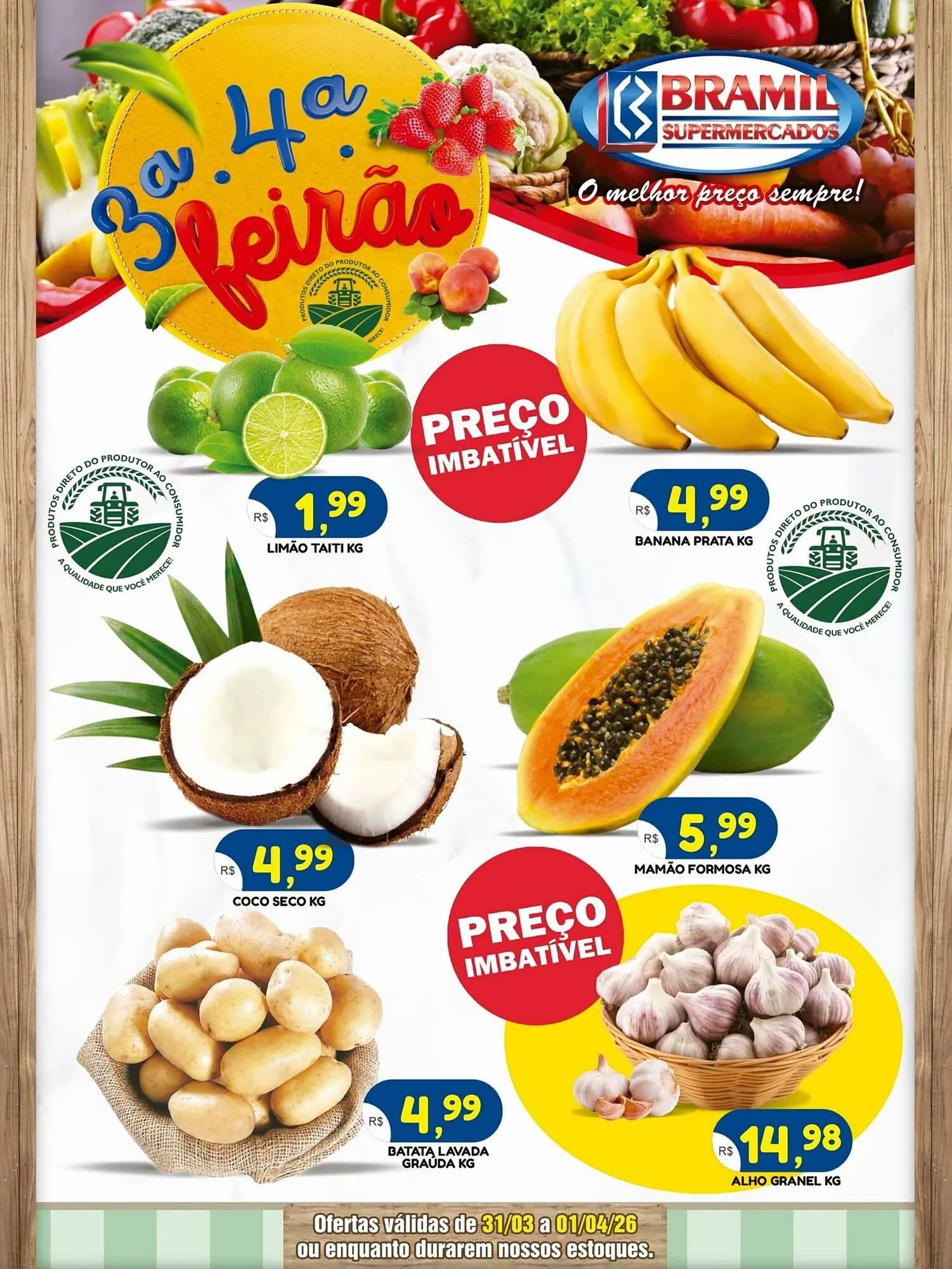 Encarte de Encarte Bramil Supermercados 30 de março até 1 de abril 2026 - Pagina 1