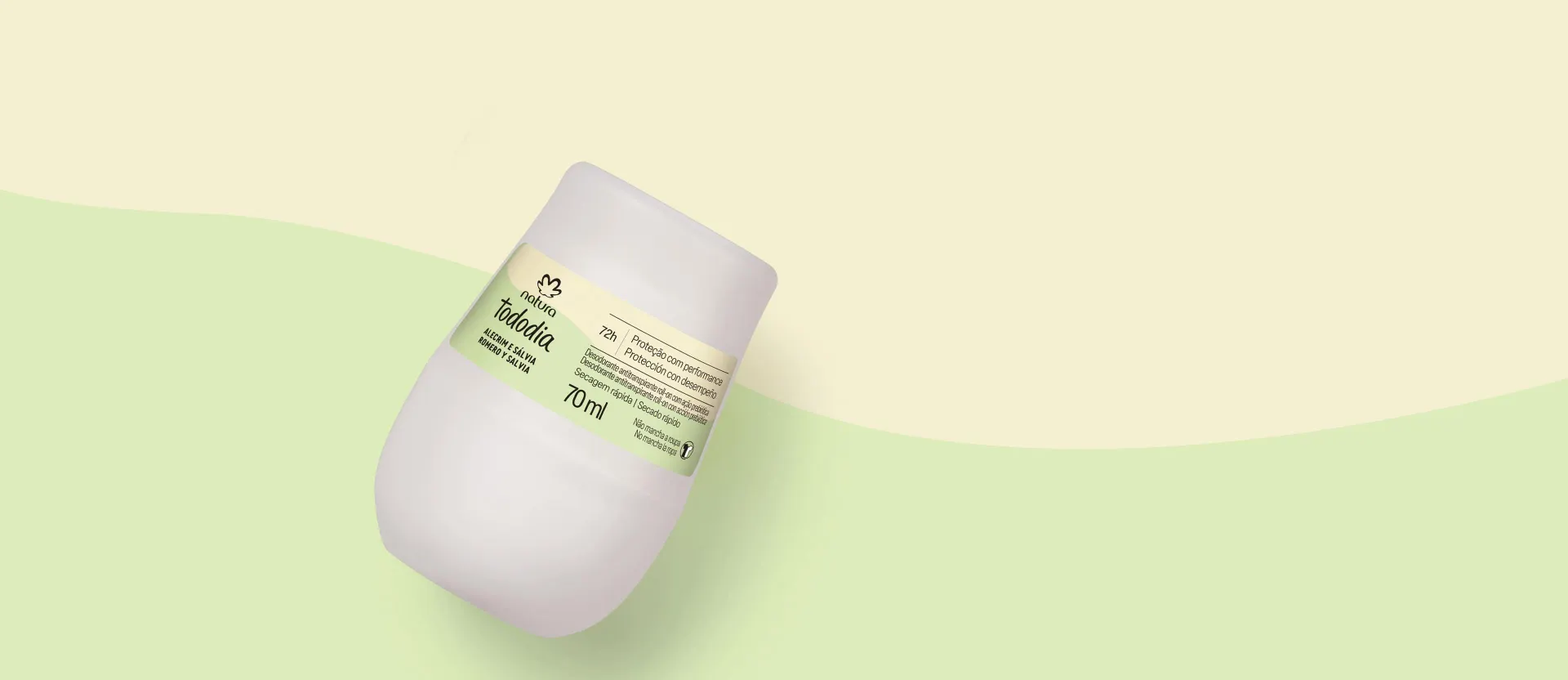 Desodorante Antitranspirante Roll-on Tododia Alecrim e Sálvia