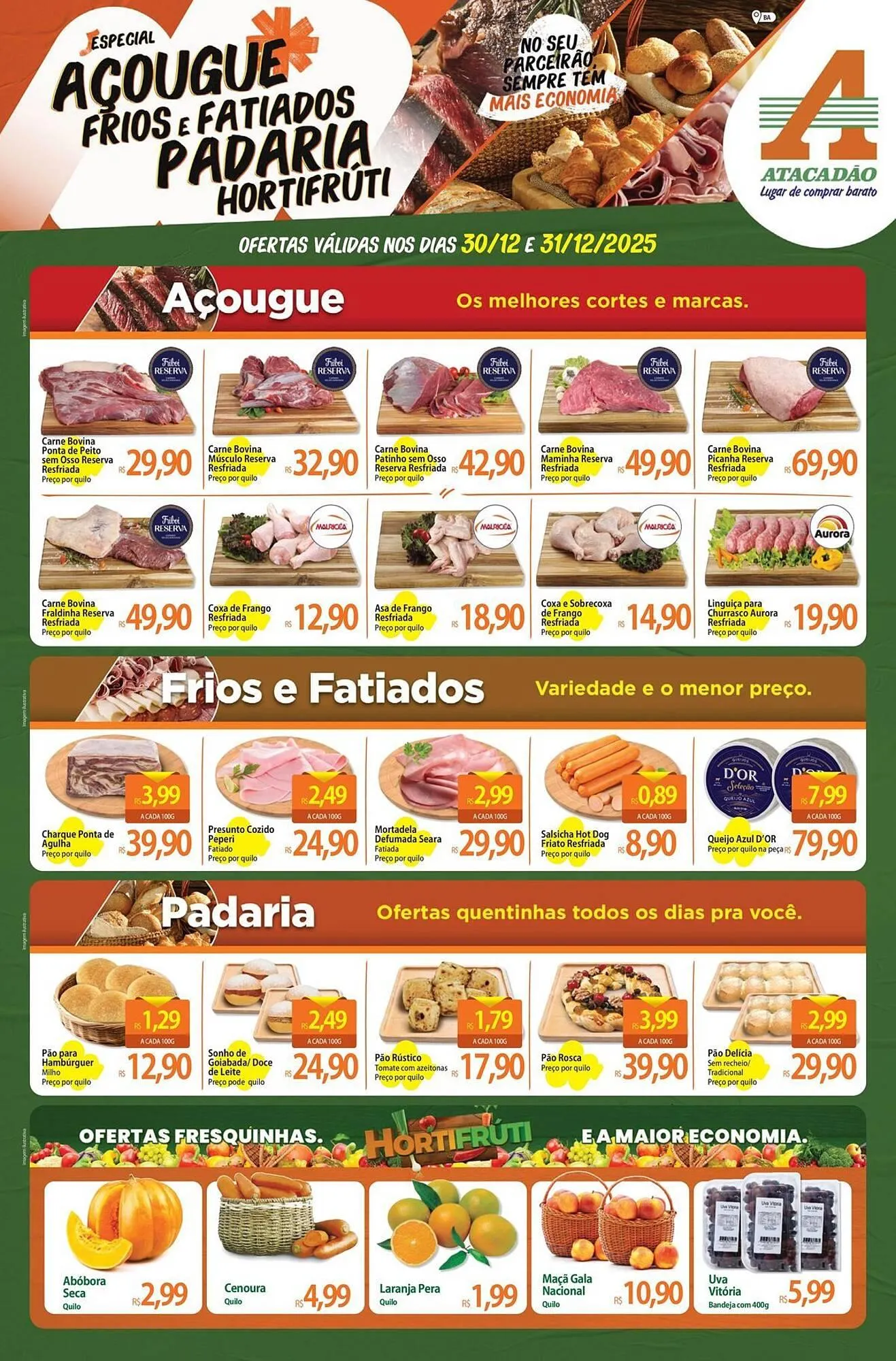Encarte de Folheto Atacadão 30 de dezembro até 31 de dezembro 2025 - Pagina 1