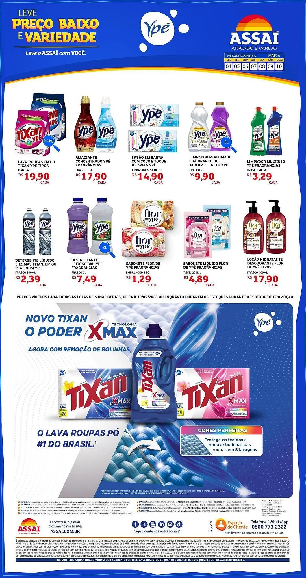 Encarte de Encarte Assaí Atacadista 4 de maio até 10 de maio 2026 - Pagina 1