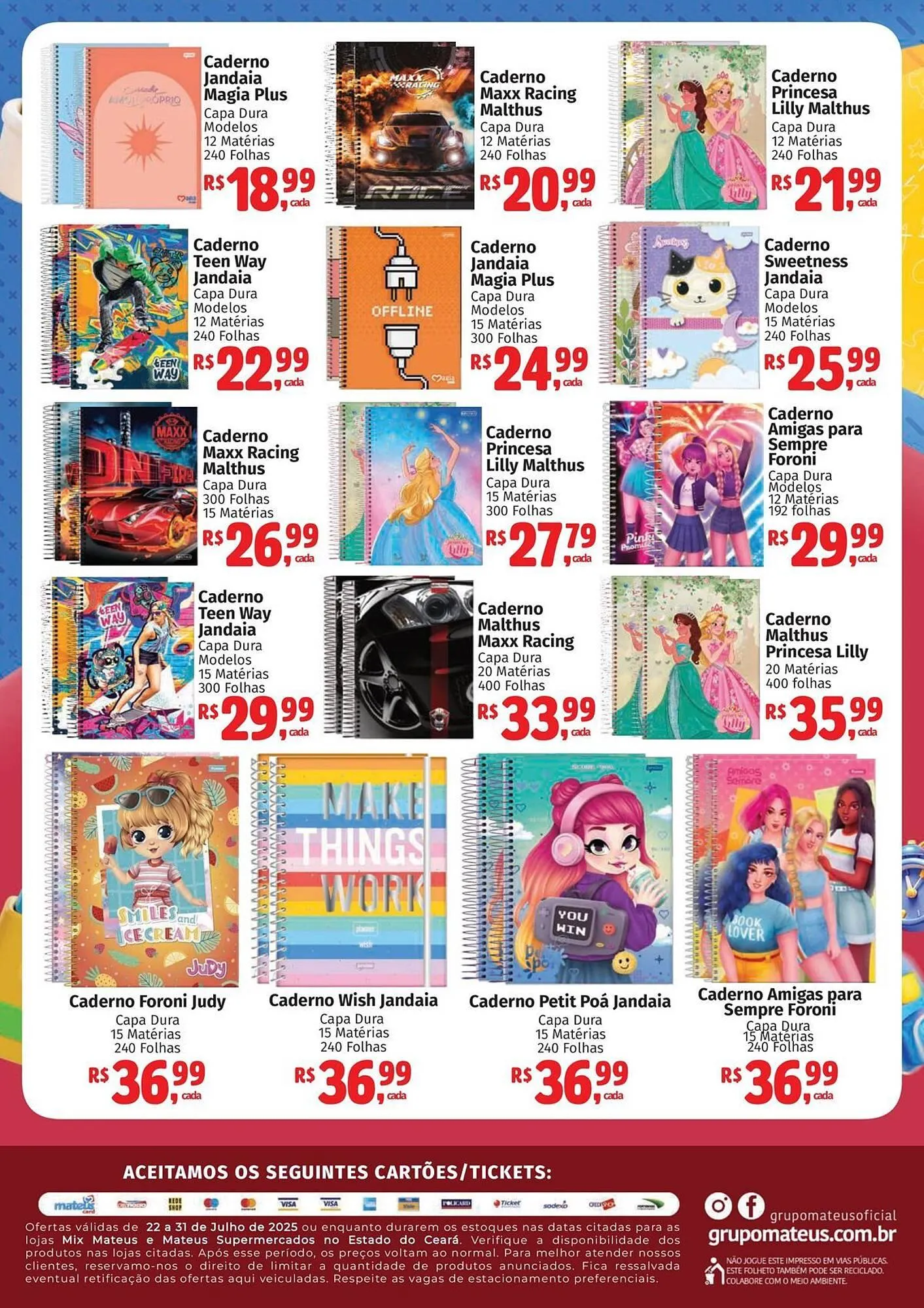 Encarte de Catálogo Supermercados Mateus 22 de julho até 31 de julho 2025 - Pagina 3