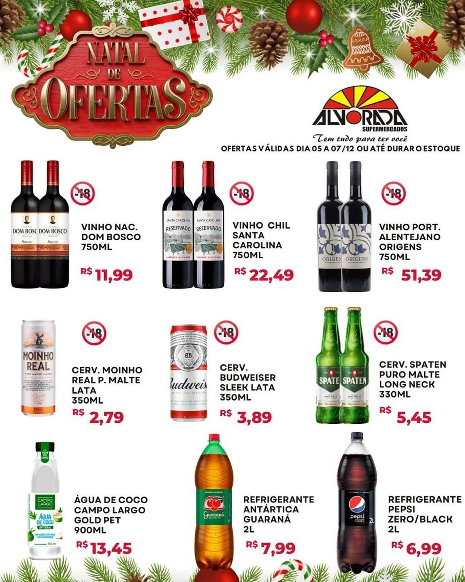 Encarte de Catálogo Alvorada Supermercados 5 de dezembro até 7 de dezembro 2025 - Pagina 1