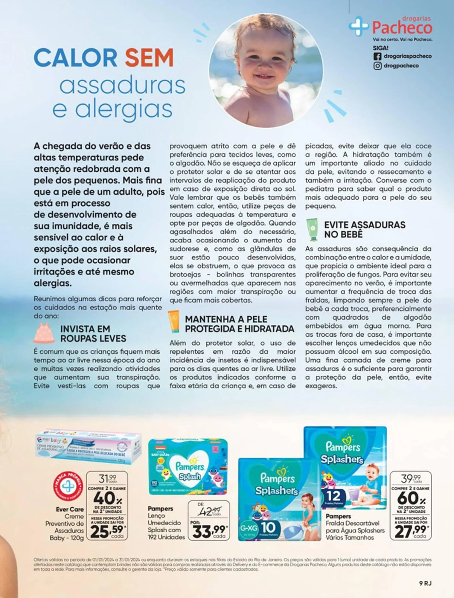 Encarte de Catálogo Drogarias Pacheco 3 de janeiro até 31 de janeiro 2024 - Pagina 9