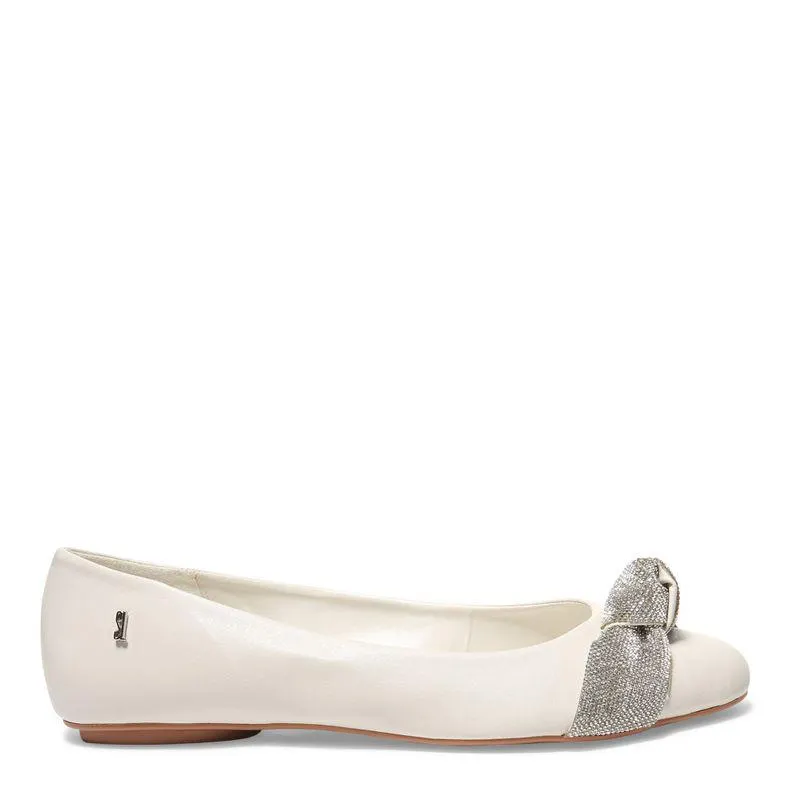 Sapatilha Off White Nó Strass