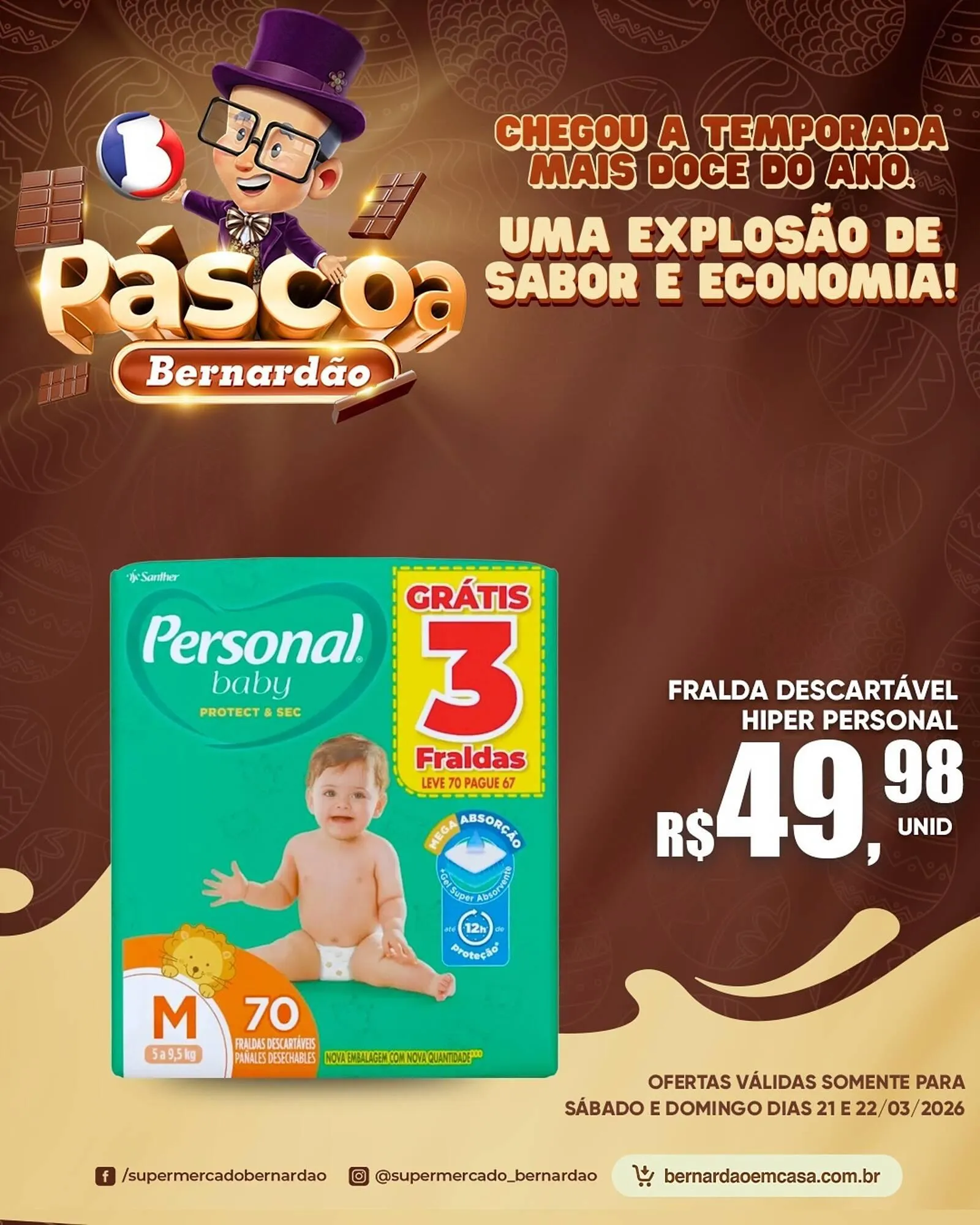 Encarte de Catálogo Supermercado Bernardão 21 de março até 22 de março 2026 - Pagina 2