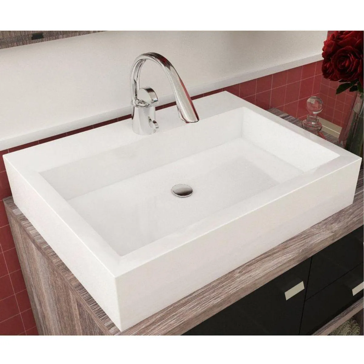 Cuba de Banheiro Paris 57x38,5x11,5cm Móveis Bosi