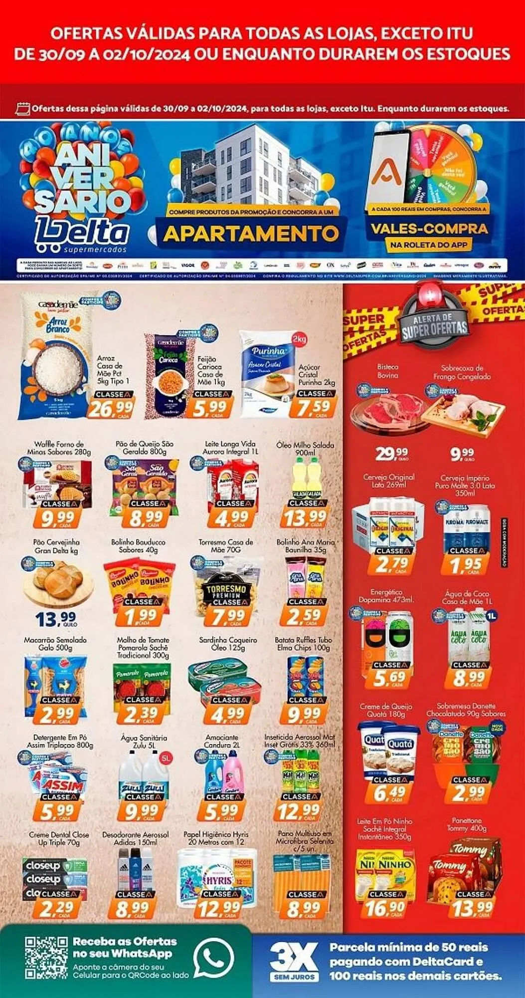 Encarte de Catálogo Delta Supermercados 30 de setembro até 2 de outubro 2024 - Pagina 1