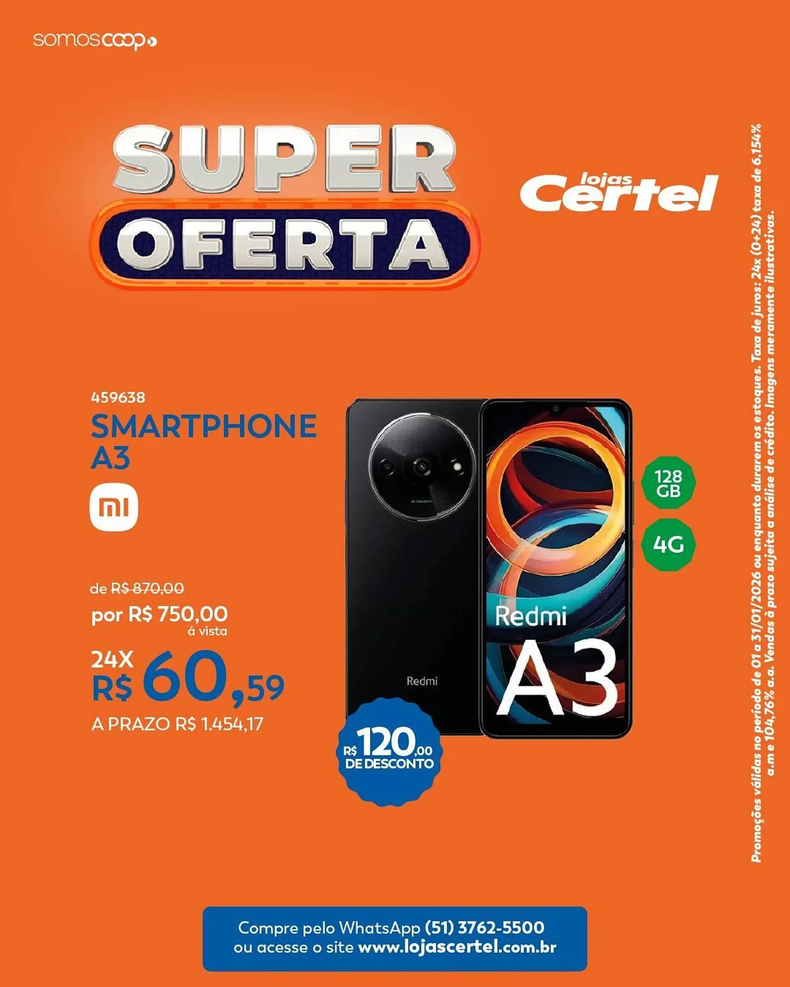 Encarte de Folheto Lojas Certel 15 de janeiro até 31 de janeiro 2026 - Pagina 1