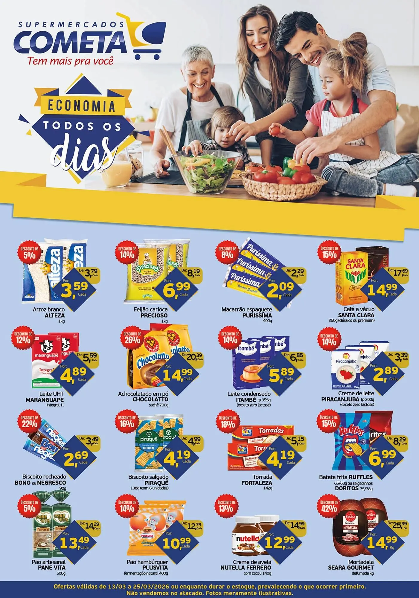 Encarte de Encarte Cometa Supermercados 12 de março até 25 de março 2026 - Pagina 1