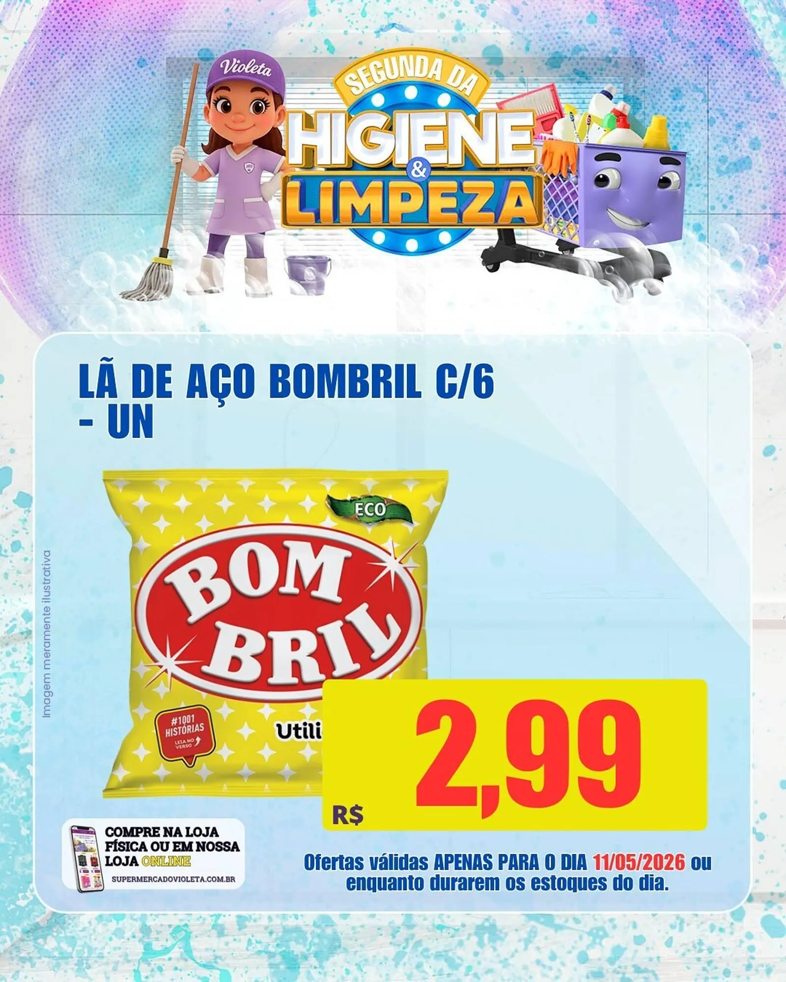 Encarte de Catálogo Violeta Supermercados 11 de maio até 11 de maio 2026 - Pagina 7