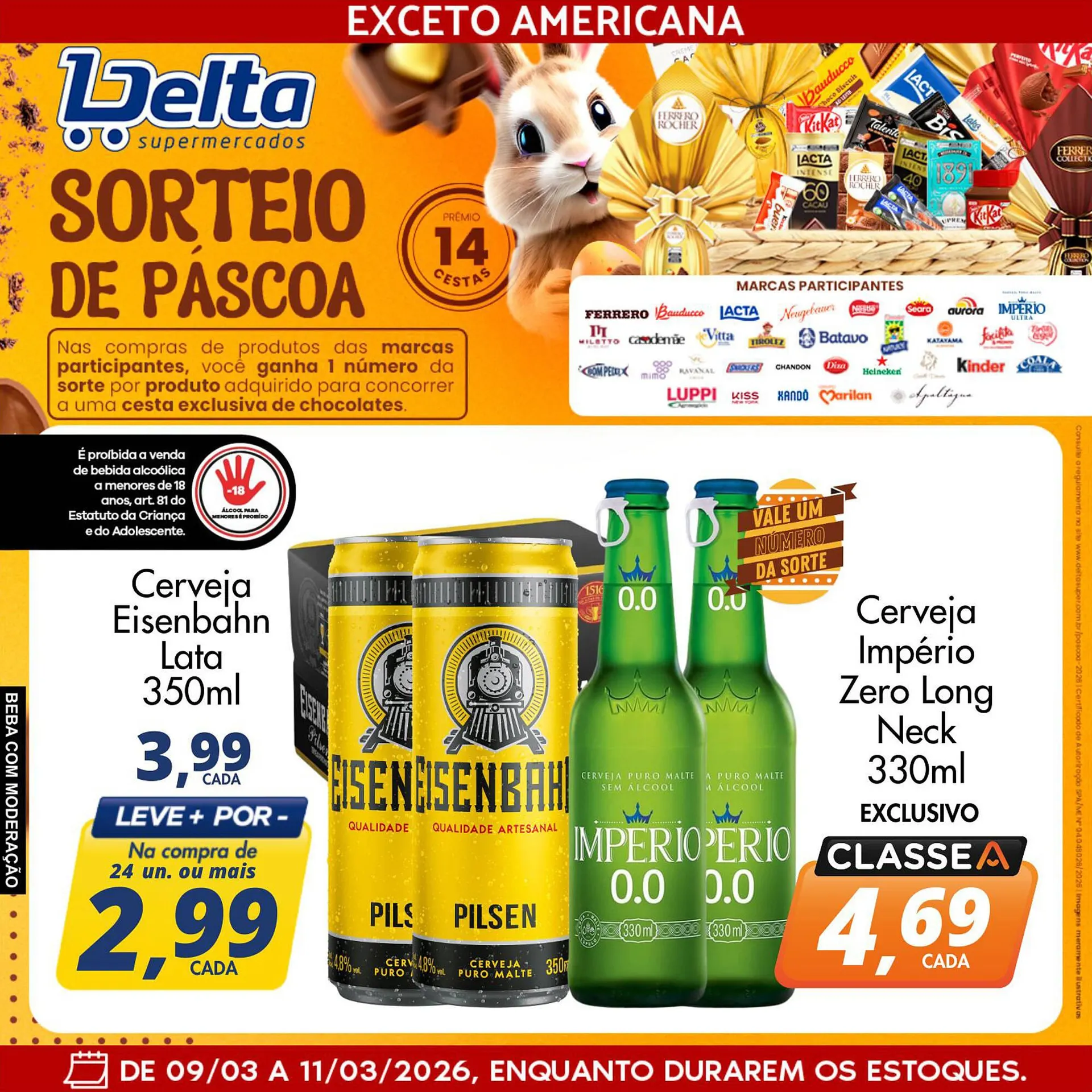 Encarte de Catálogo Delta Supermercados 9 de março até 11 de março 2026 - Pagina 1