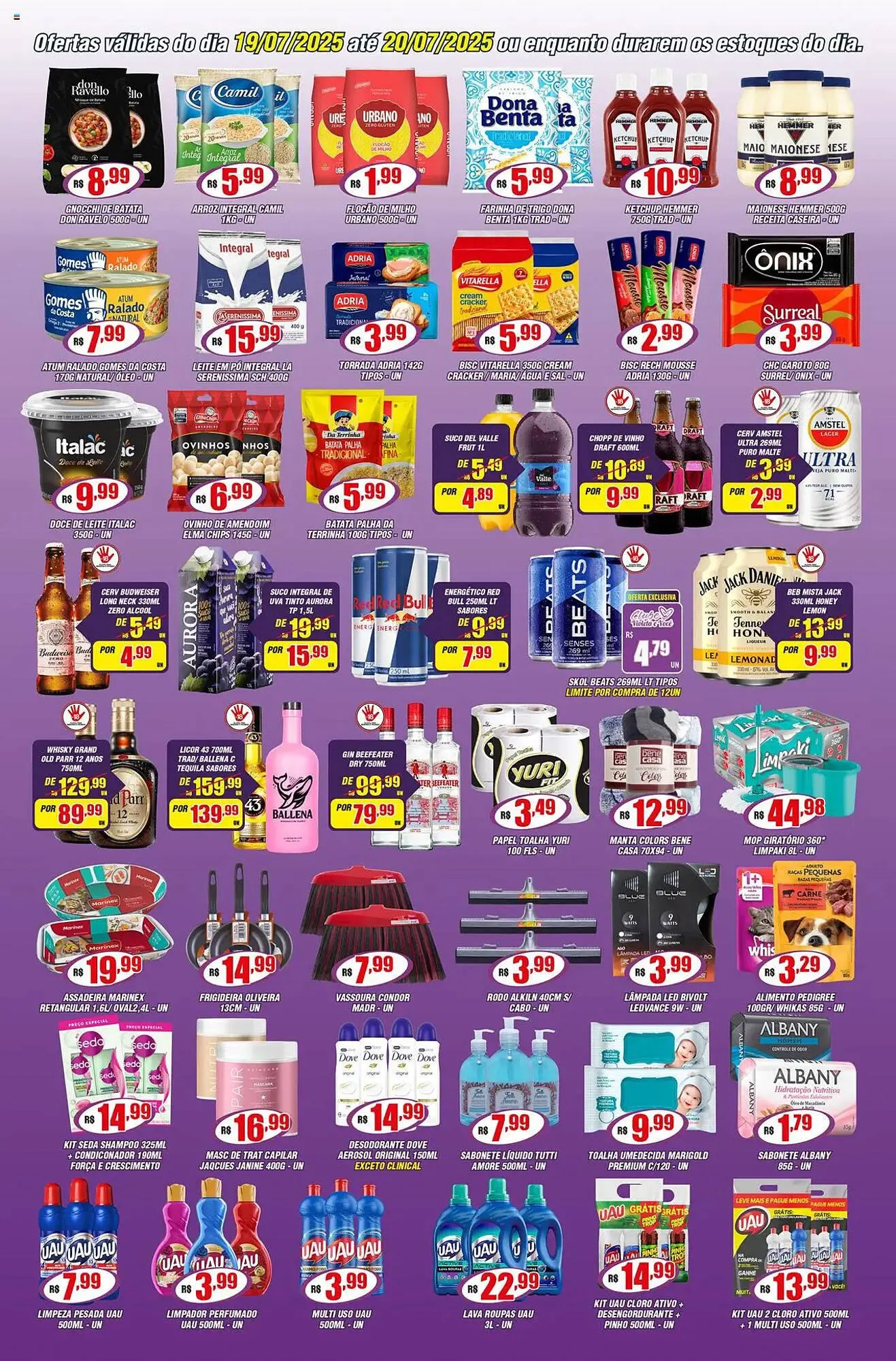 Encarte de Catálogo Violeta Supermercados 19 de julho até 20 de julho 2025 - Pagina 3