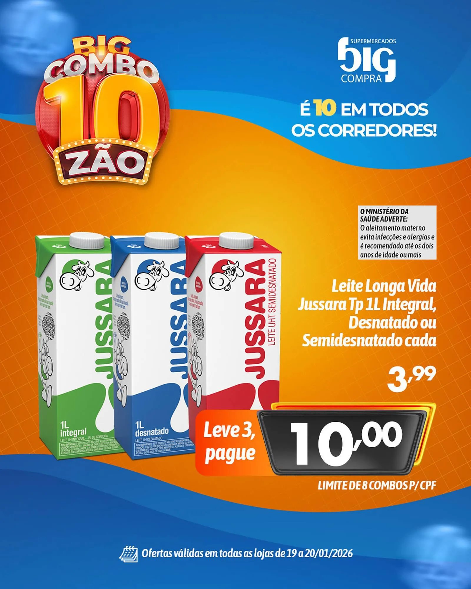 Encarte de Catálogo Supermercados Big Compra 19 de janeiro até 20 de janeiro 2026 - Pagina 1