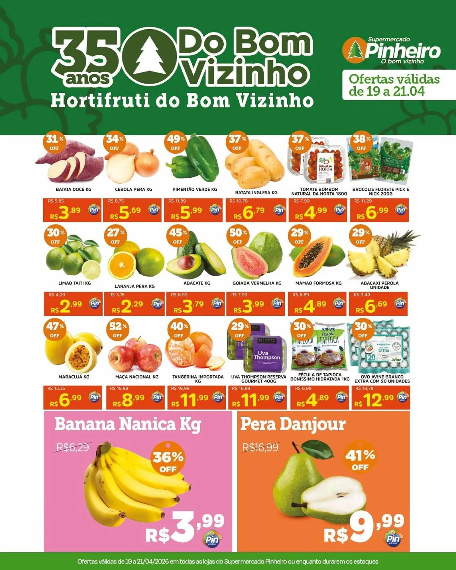 Encarte de Encarte Pinheiro Supermercado 19 de abril até 21 de abril 2026 - Pagina 2