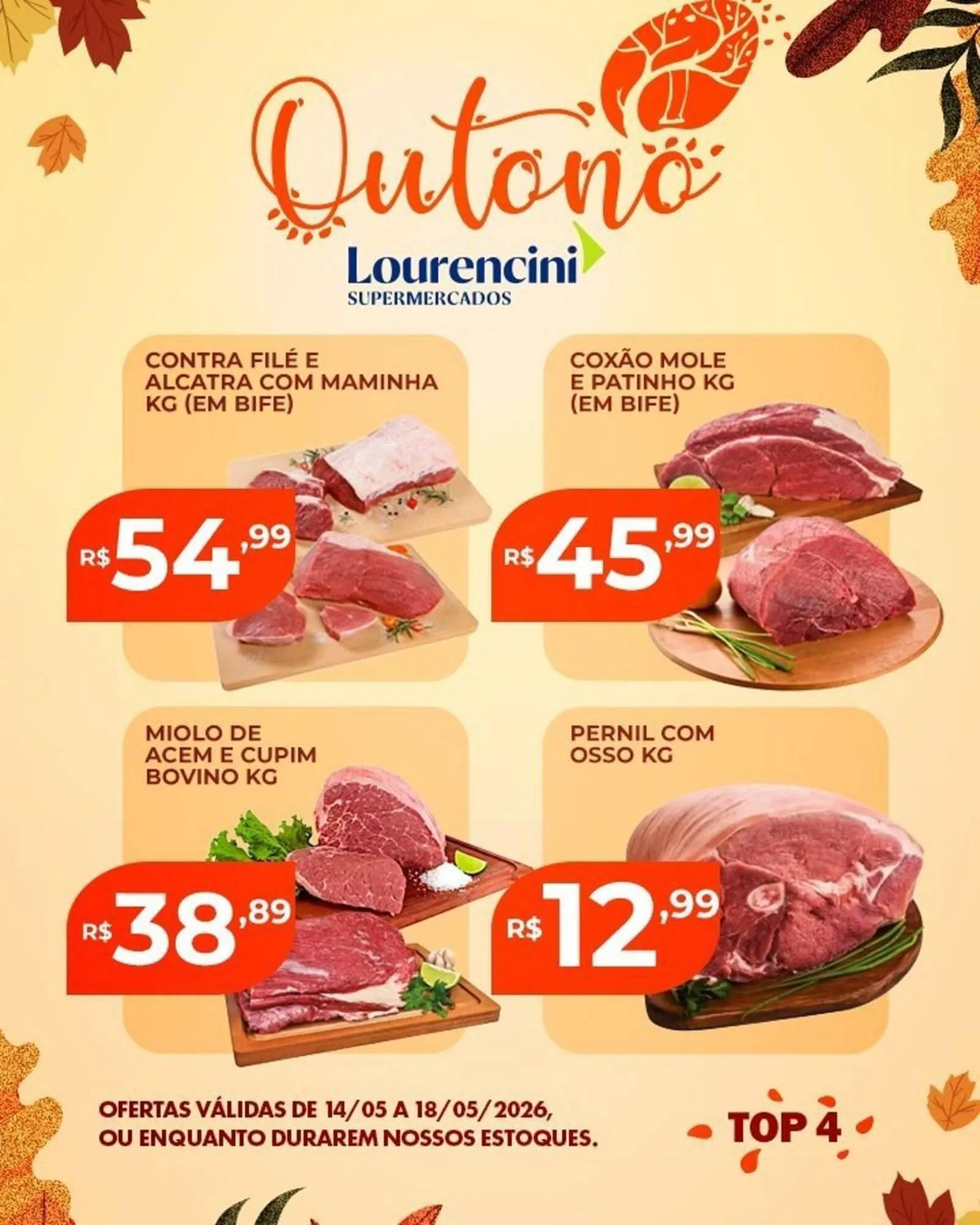 Encarte de Catálogo Lourencini Supermercados 14 de maio até 18 de maio 2026 - Pagina 1