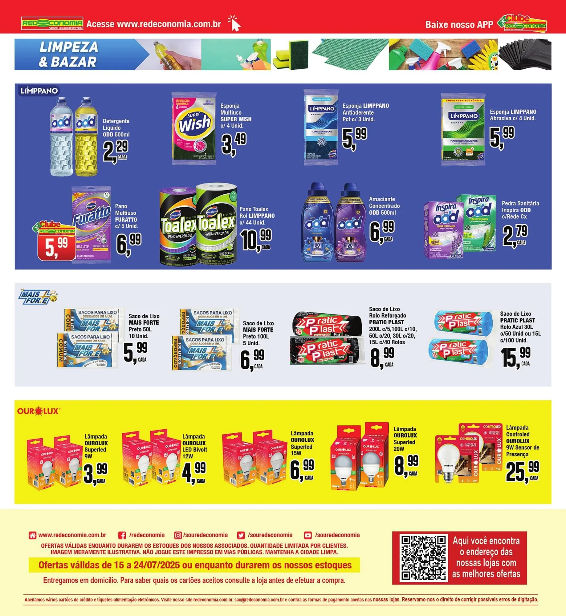 Encarte de Catálogo Rede Economia 16 de julho até 24 de julho 2025 - Pagina 19