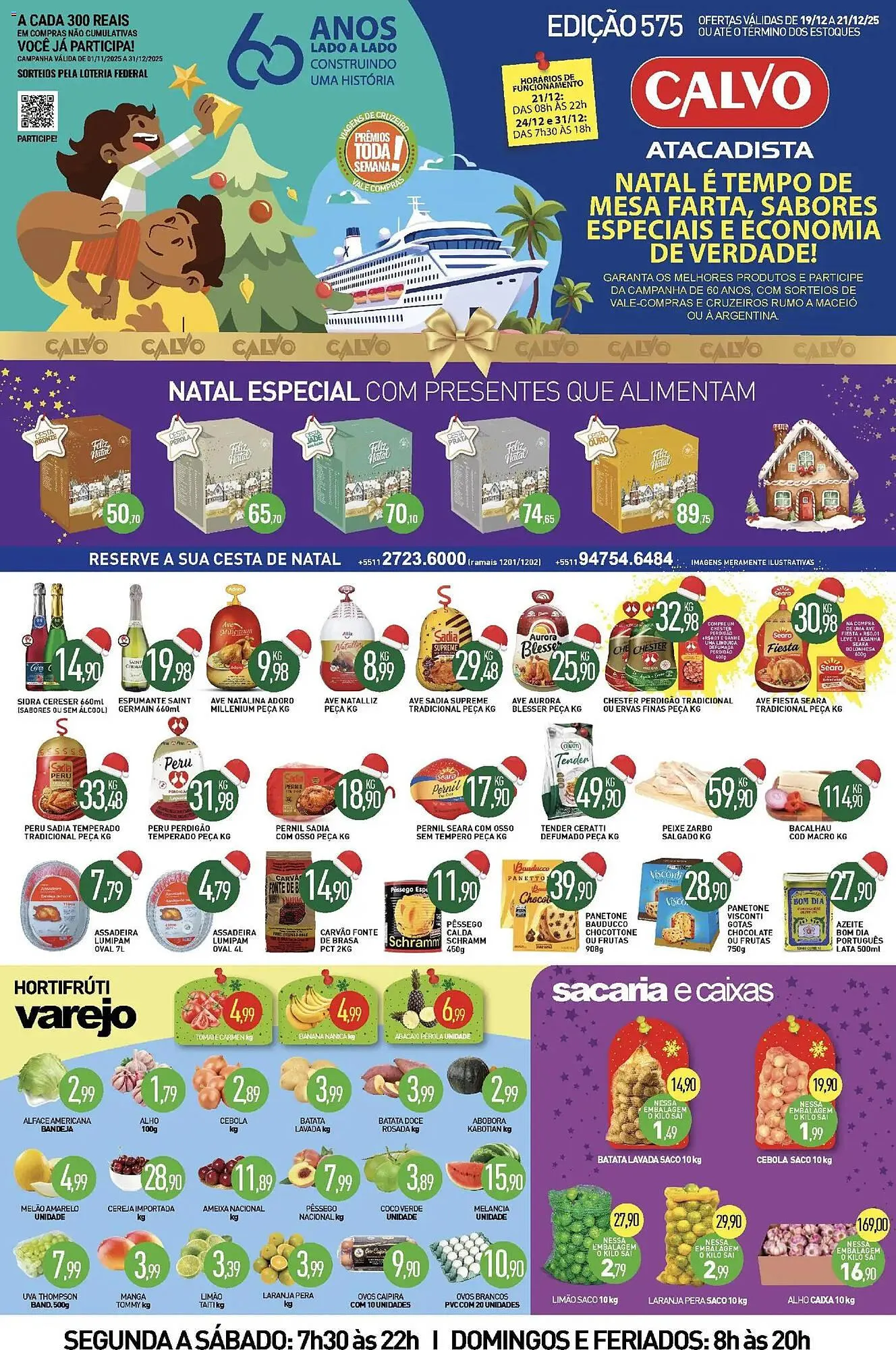 Encarte de Folheto Calvo Atacadista 19 de dezembro até 21 de dezembro 2025 - Pagina 1