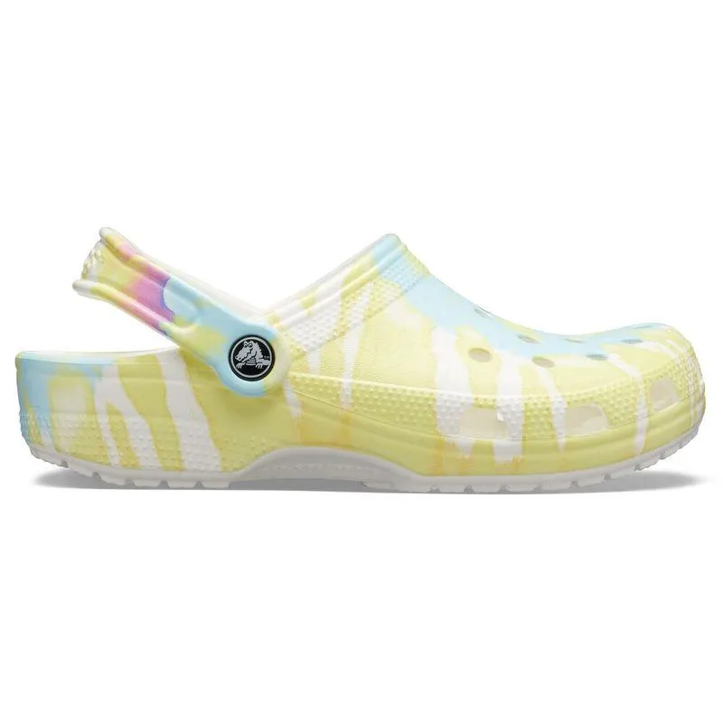 Sandália Crocs Classic Tie Dye Graphic Clog WHITE/MULTI