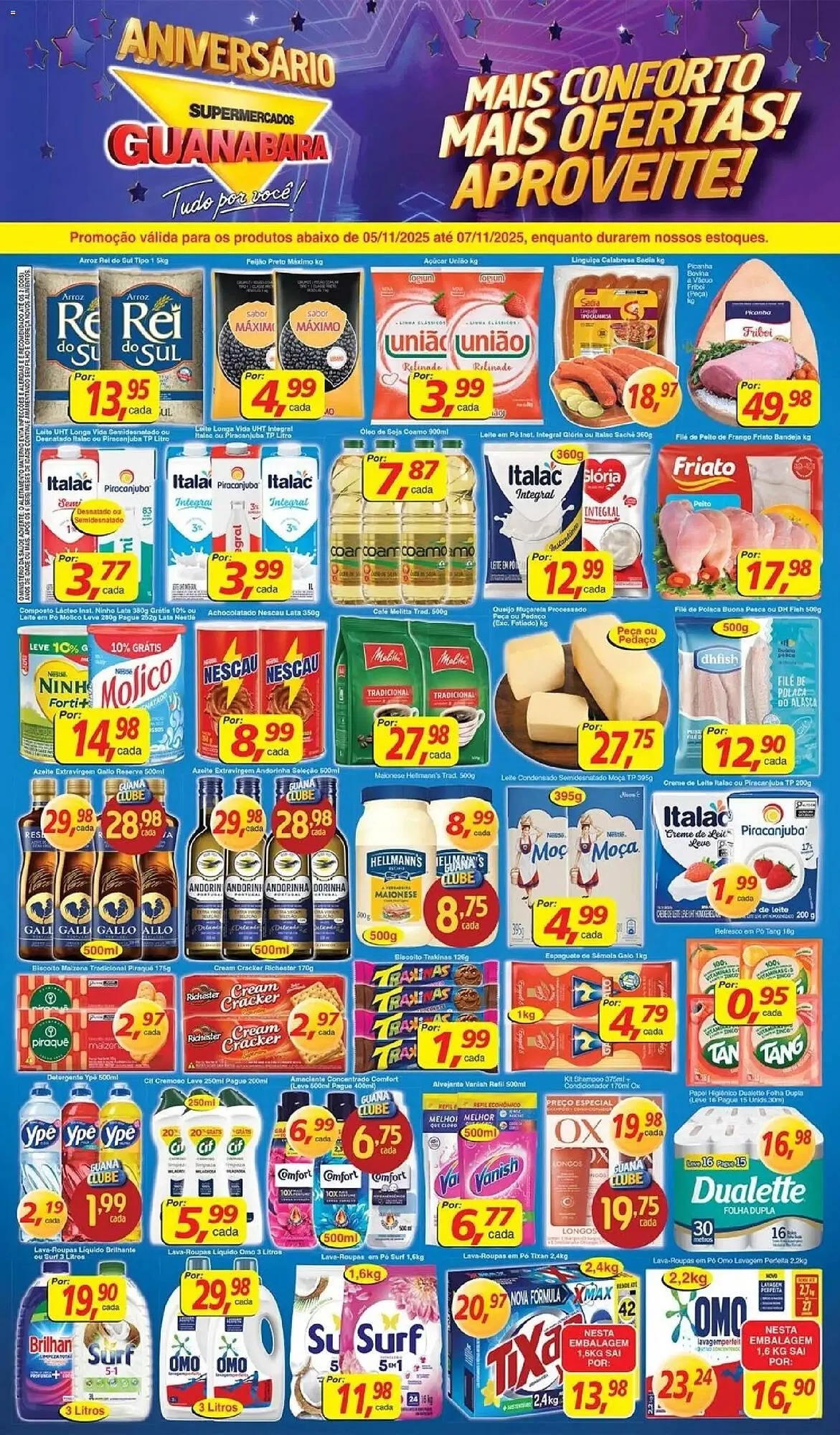 Encarte de Encarte Supermercados Guanabara 5 de novembro até 7 de novembro 2025 - Pagina 1