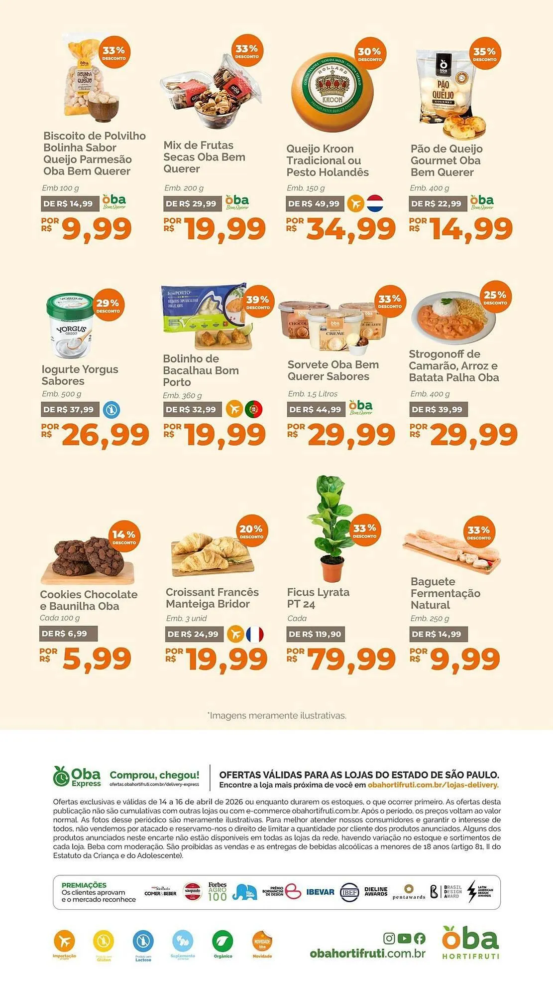 Encarte de Folheto Oba Hortifruti 14 de abril até 16 de abril 2026 - Pagina 6