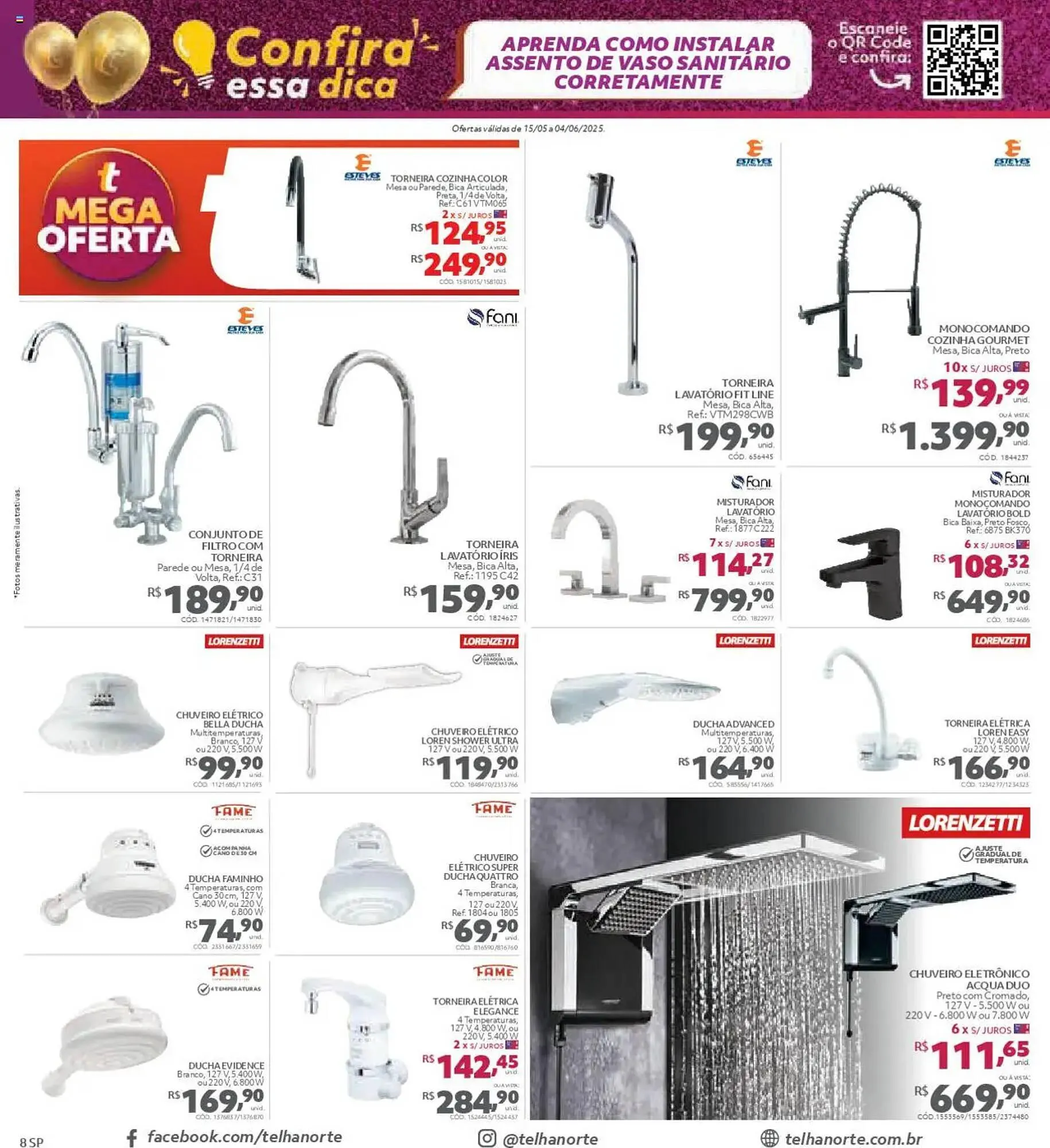 Encarte de Catálogo Telhanorte 15 de maio até 5 de junho 2025 - Pagina 8