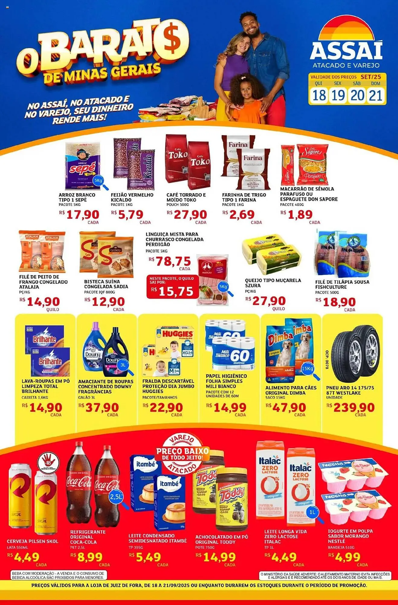Encarte de Encarte Assaí Atacadista 18 de setembro até 21 de setembro 2025 - Pagina 1