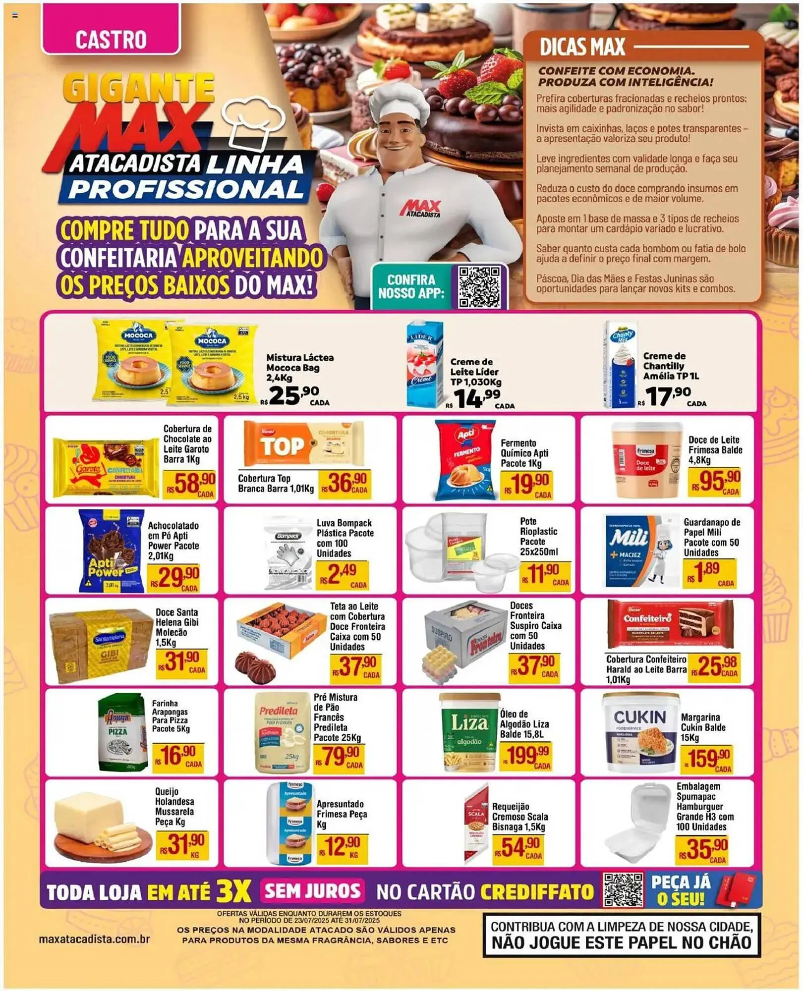 Encarte de Catálogo Max Atacadista 23 de julho até 31 de julho 2025 - Pagina 1