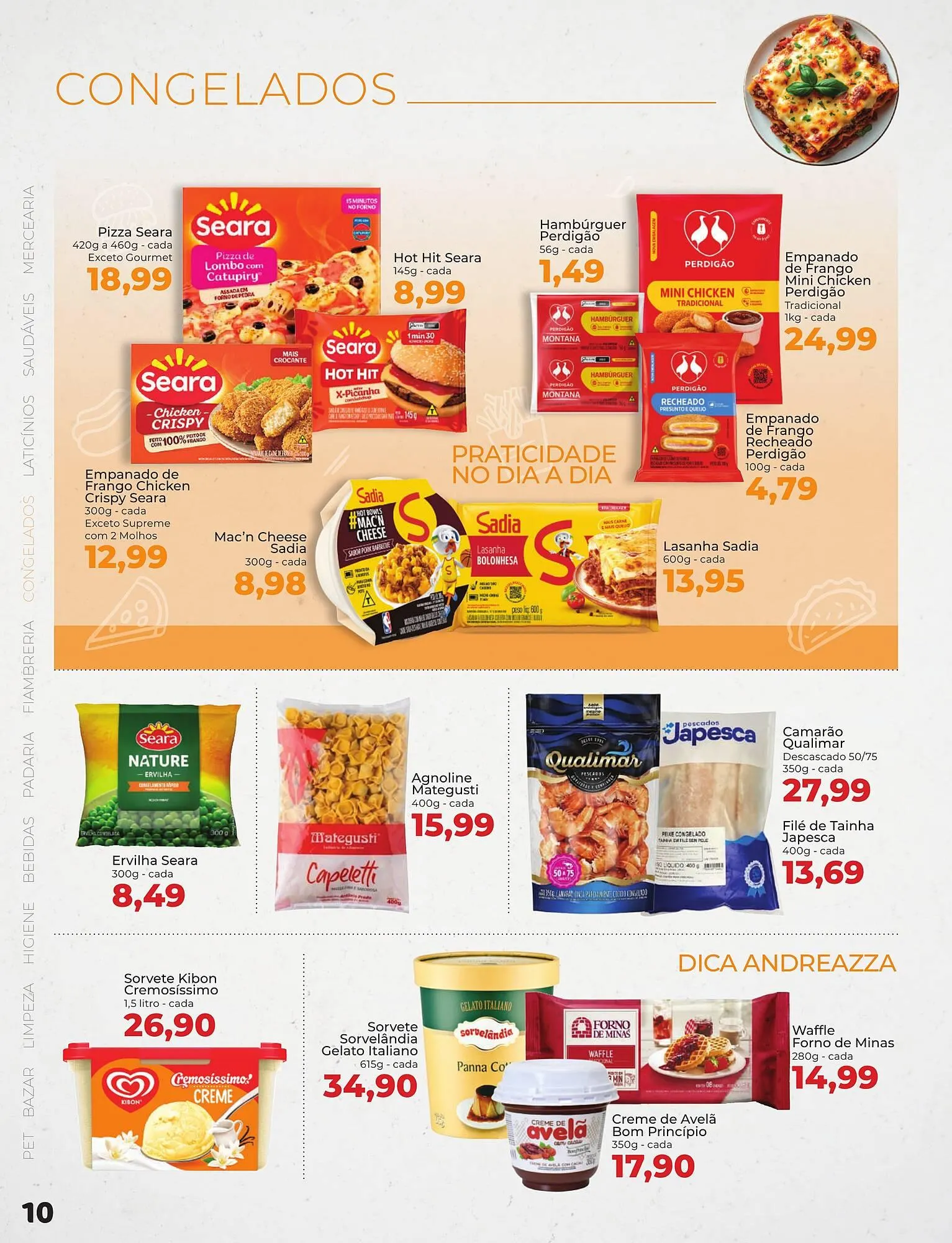 Encarte de Catálogo Supermercados Andreazza 16 de julho até 19 de julho 2025 - Pagina 10