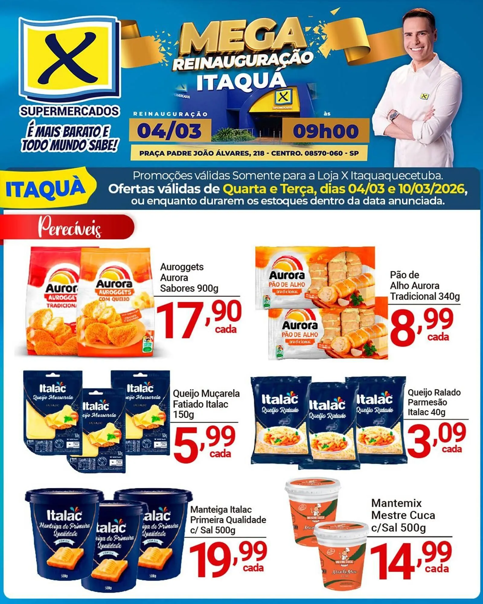 Encarte de Folheto X Supermercados 4 de março até 10 de março 2026 - Pagina 1