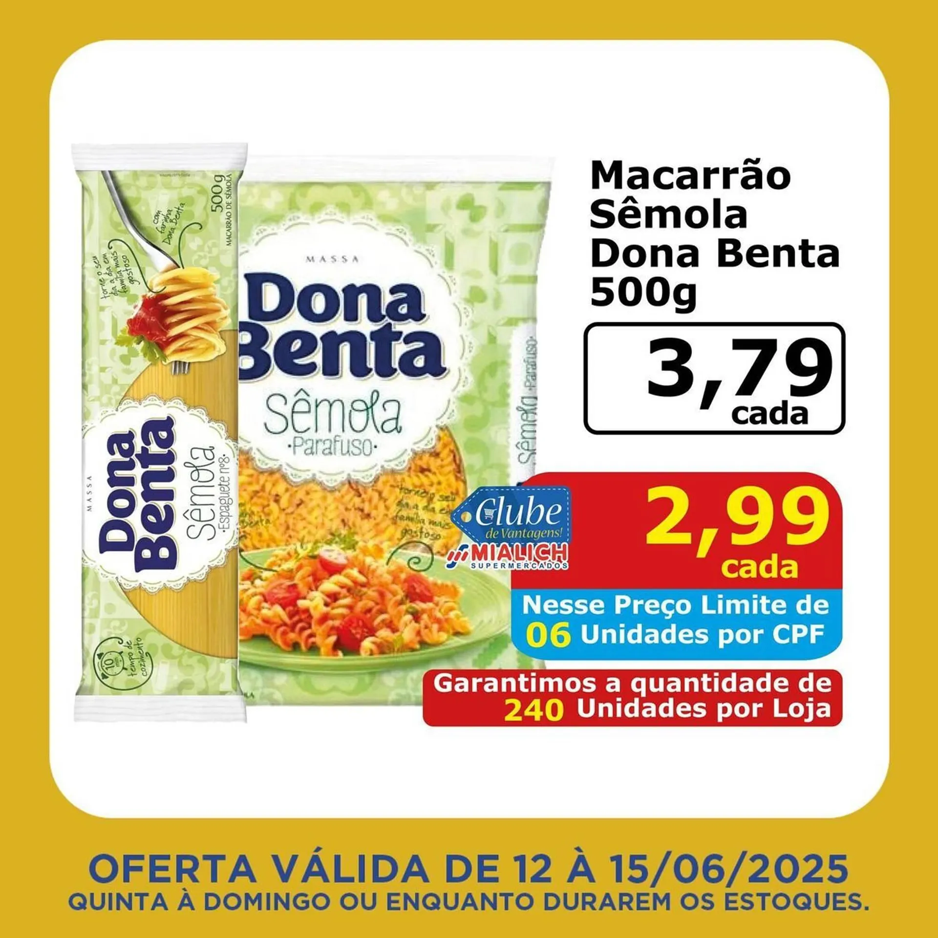Encarte de Catálogo Mialich Supermercados 12 de junho até 15 de junho 2025 - Pagina 8
