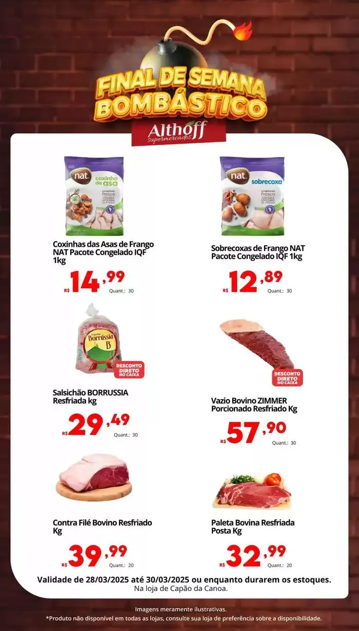 Encarte de Final de Semana Bombástico - RS. 28 de março até 30 de março 2025 - Pagina 2